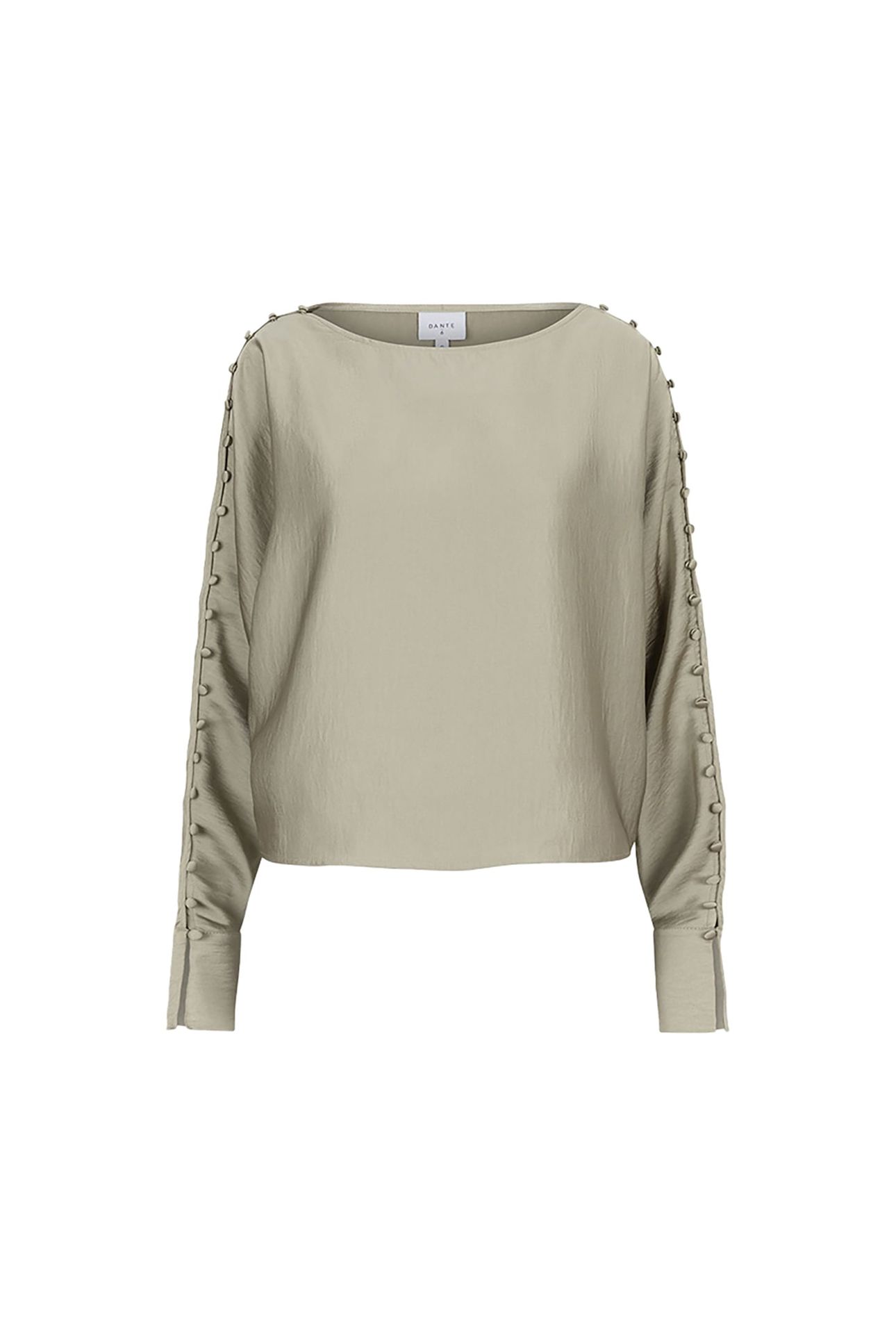 ROCCO SATIN BUTTON DETAIL TOP SUNLIT GRASS 3