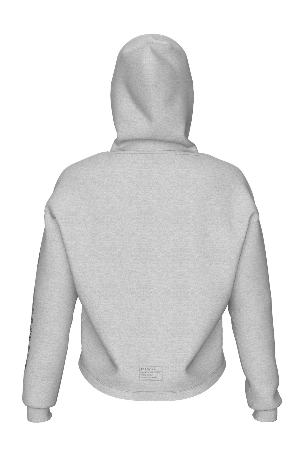 TEAM ESSENTIAL SWEAT SHIRT MEDIUM GREY HEATHER 4