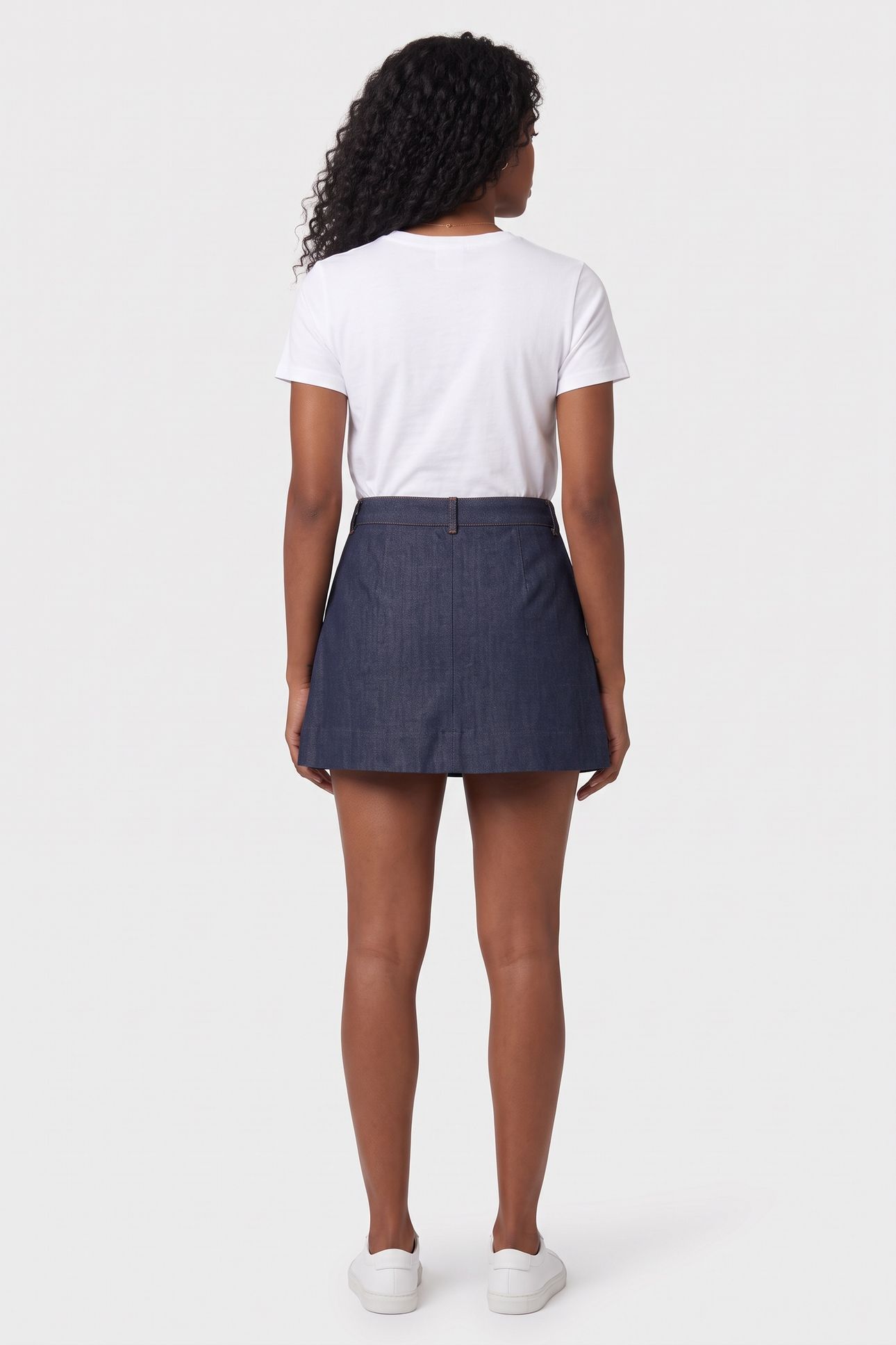 MINI SKIRT PLEATED INDIGO 3