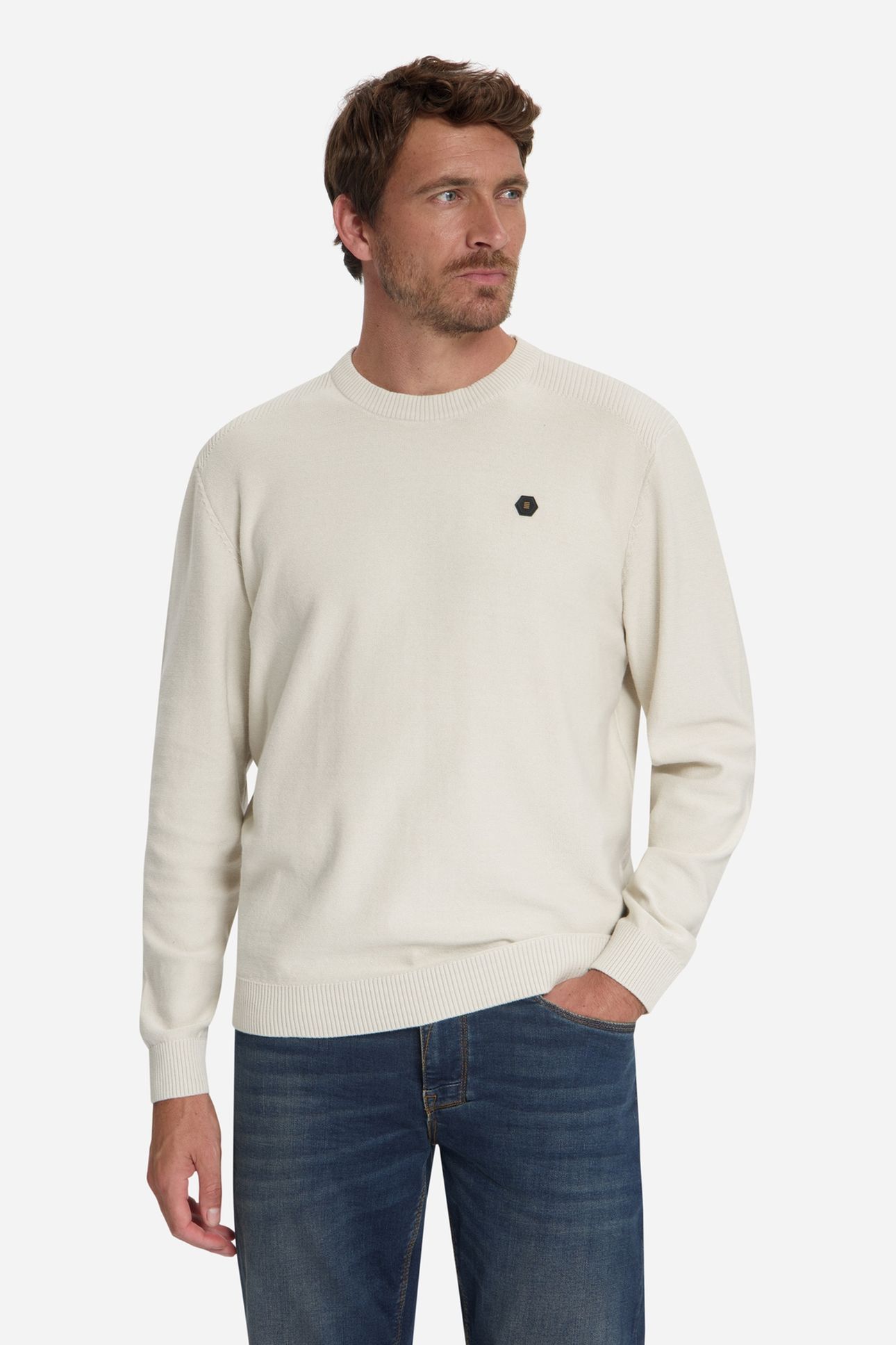 PULLOVER CREWNECK SHOULDER DETAIL STONE 3