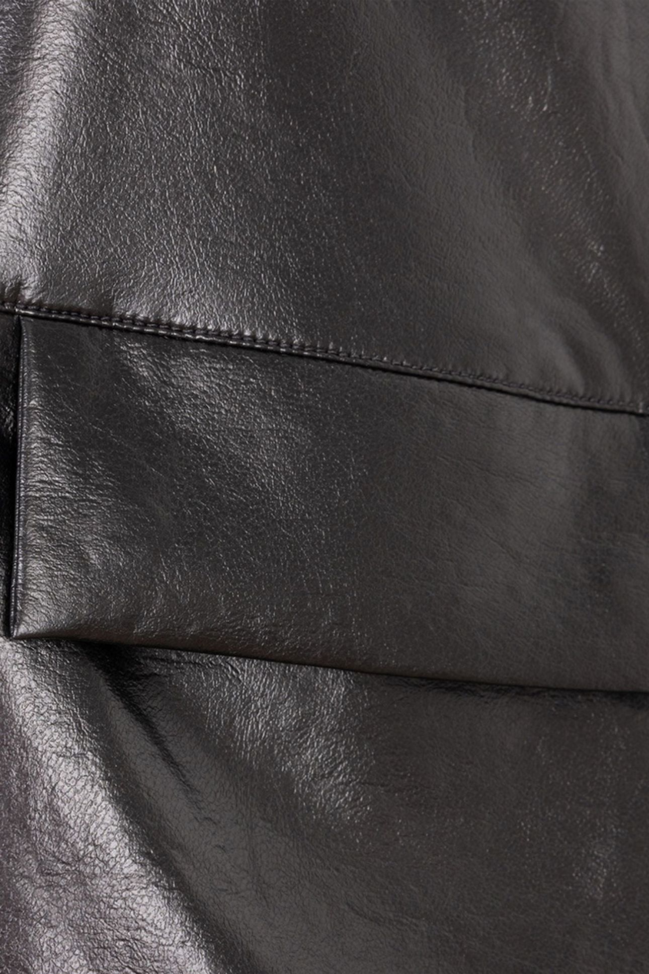 BODYWARMER METALLIC PU GREY 2