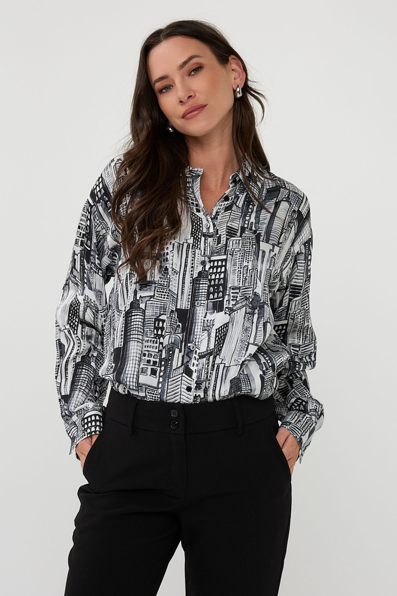 BLOUSE CITY PRINT PRINT 1