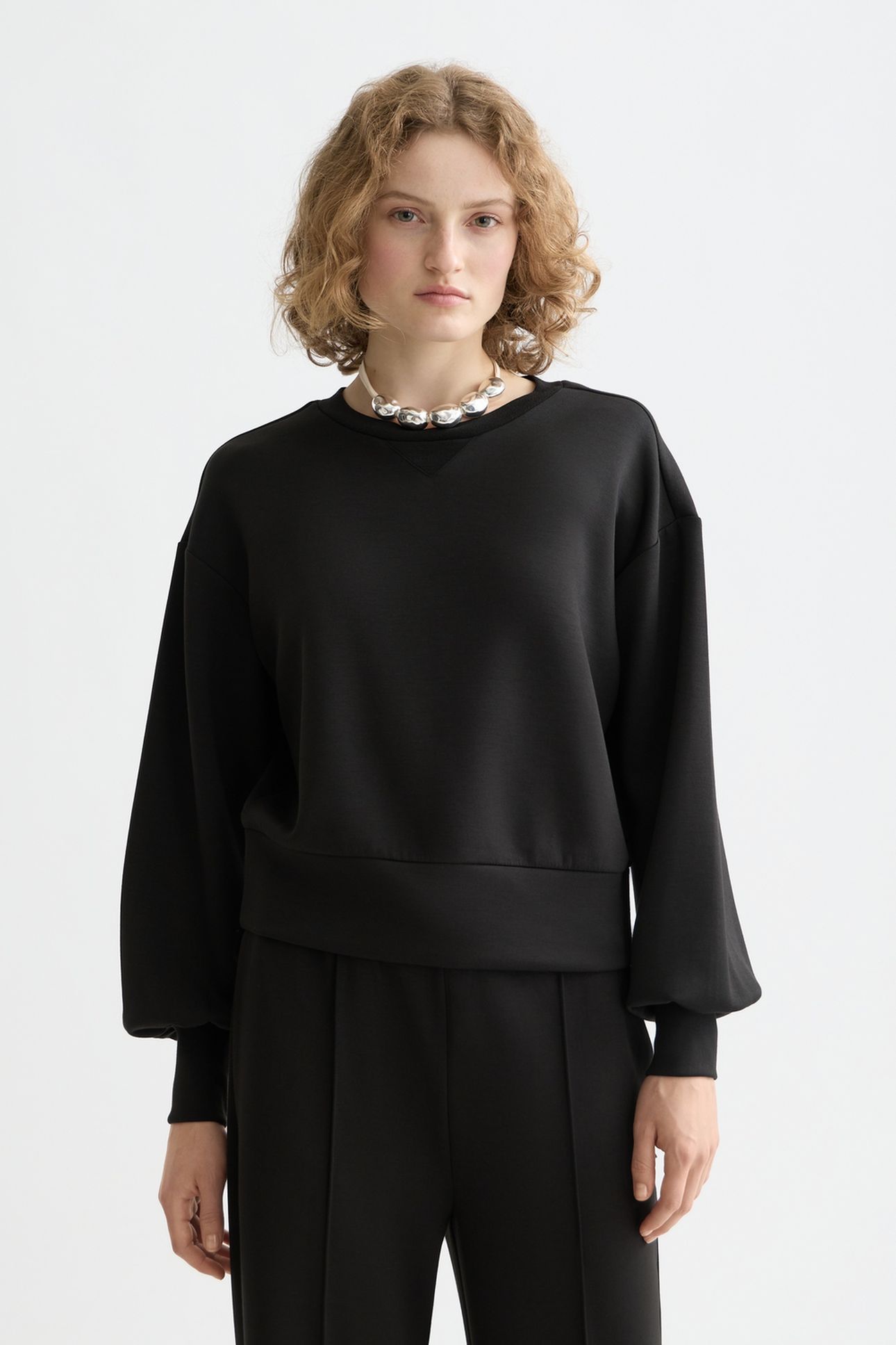 CORE MODAL SWEATSHIRT BLACK 1