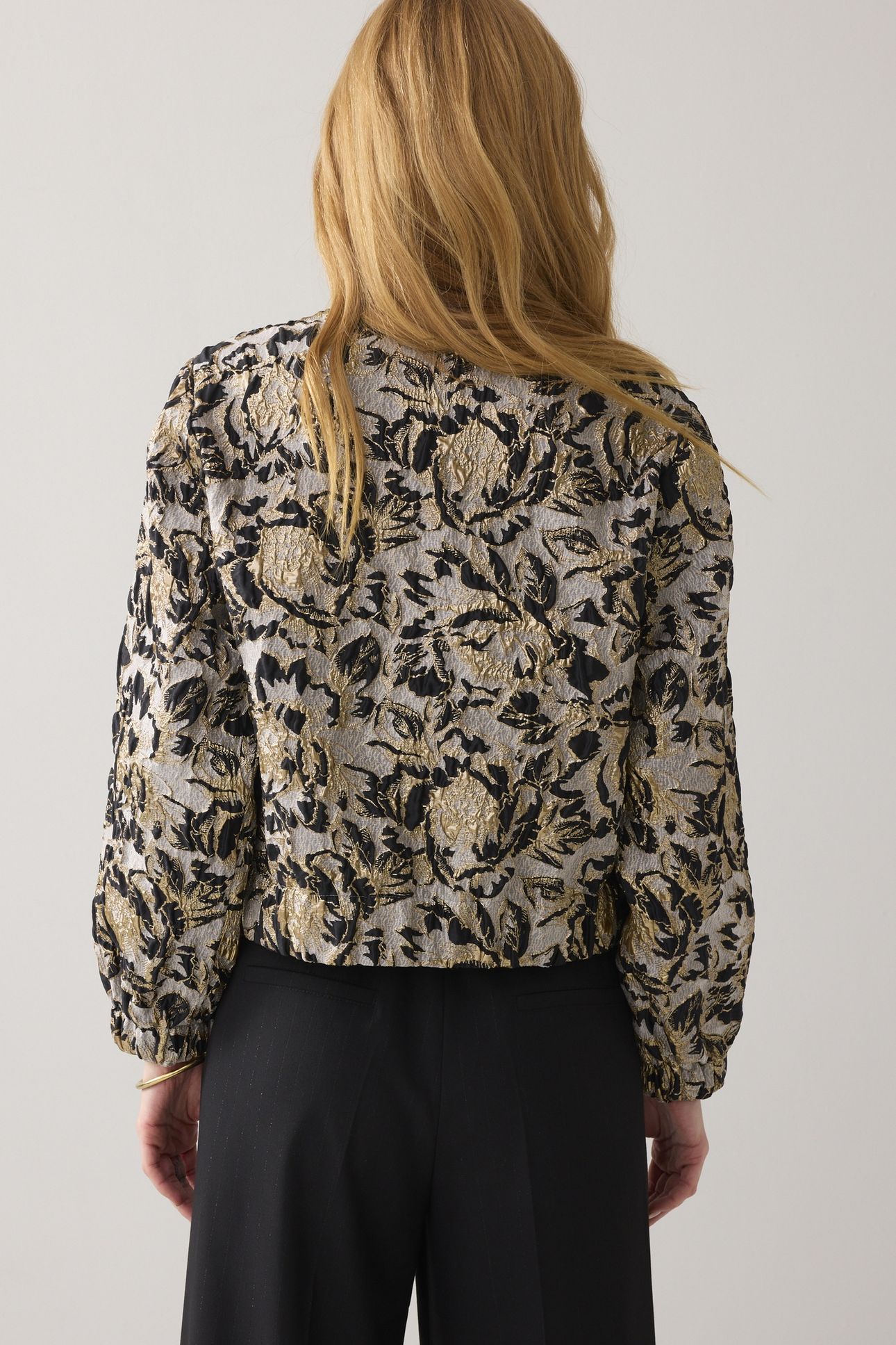 JACKET BOMBER JACQUARD BLACKS 2