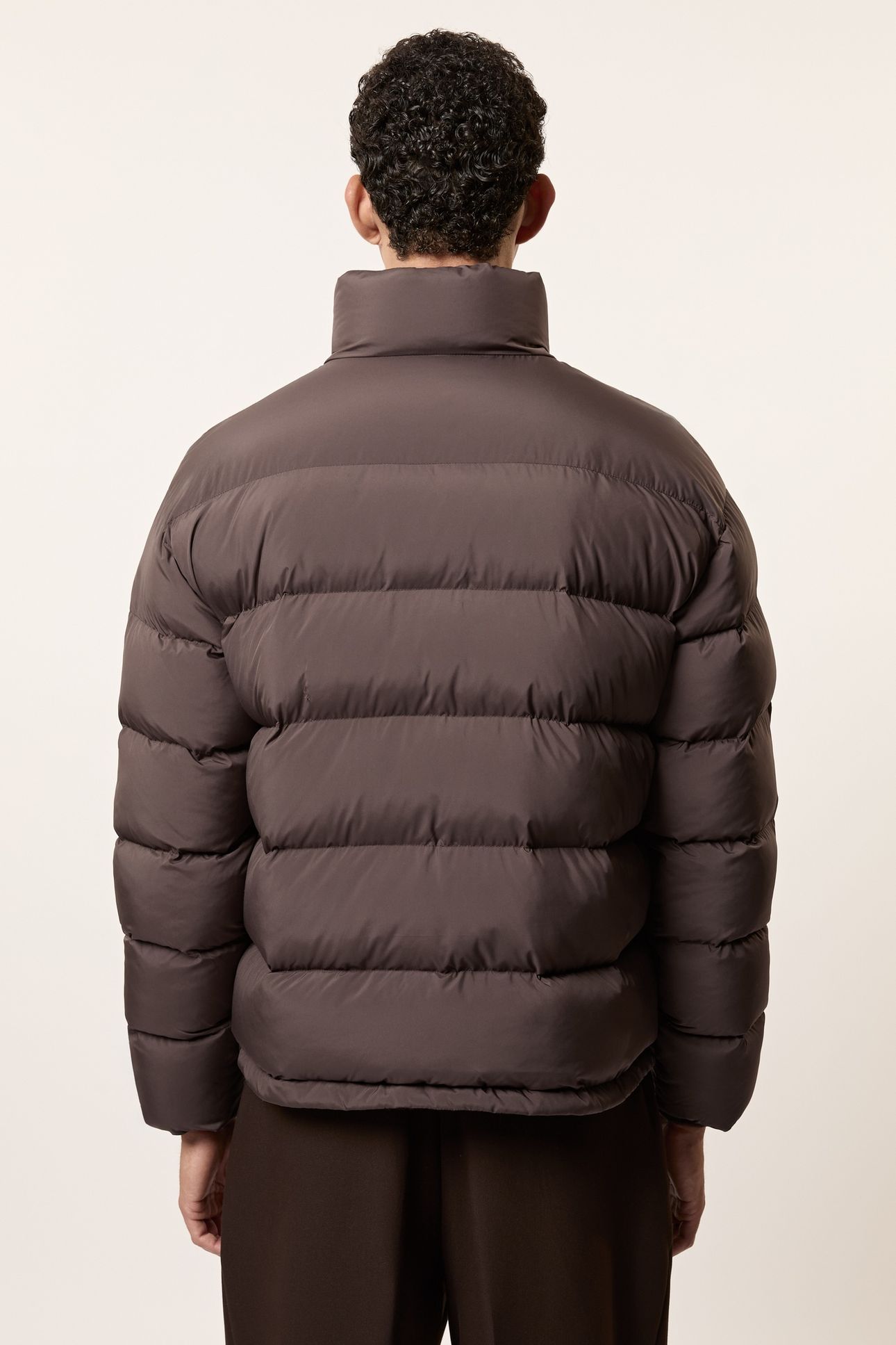 LS QUILTED PUFFER JACKET BROWN 3
