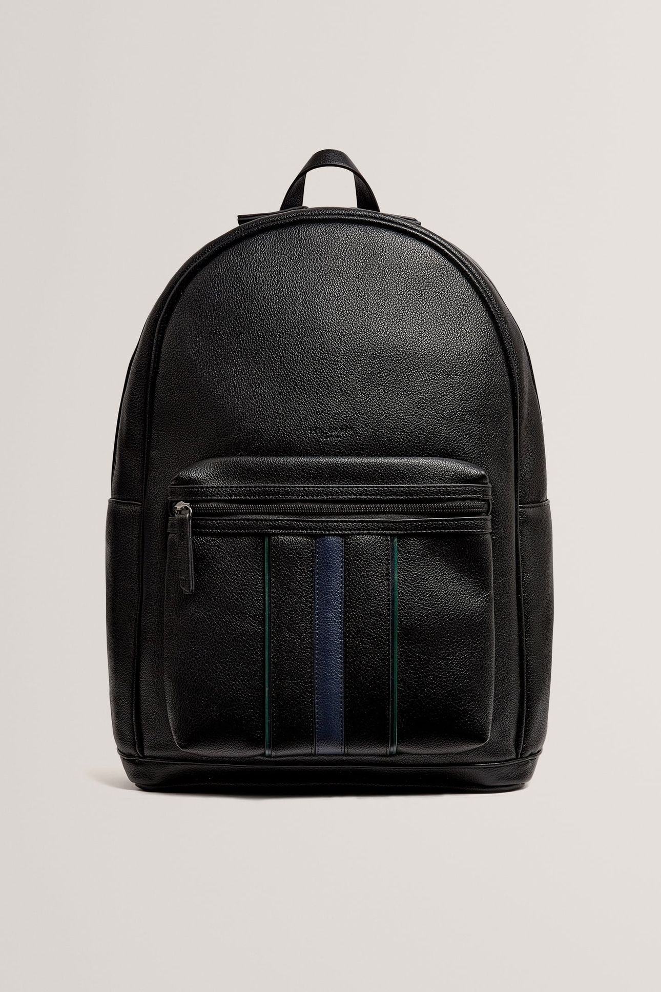 STRIPE PU BACKPACK BLACK 2