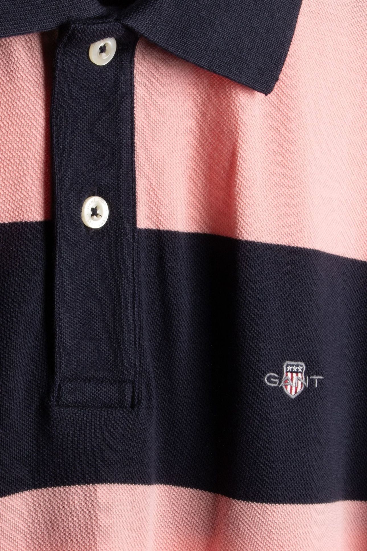BLOCK STRIPE POLO BUBBELGUM PINK 4