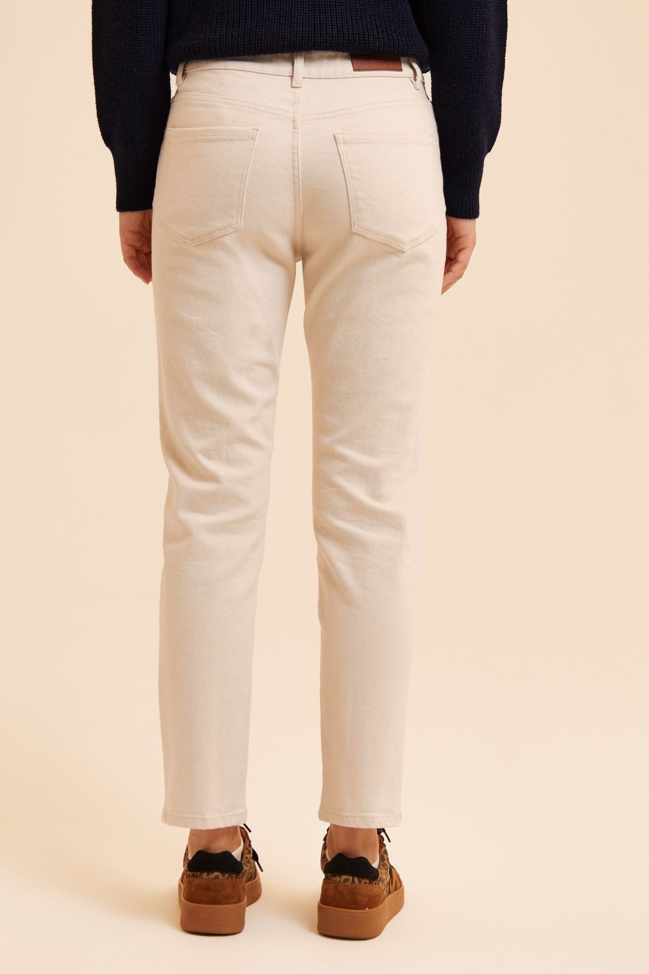 ECRU STRAIGHT JEANS ELISE 2