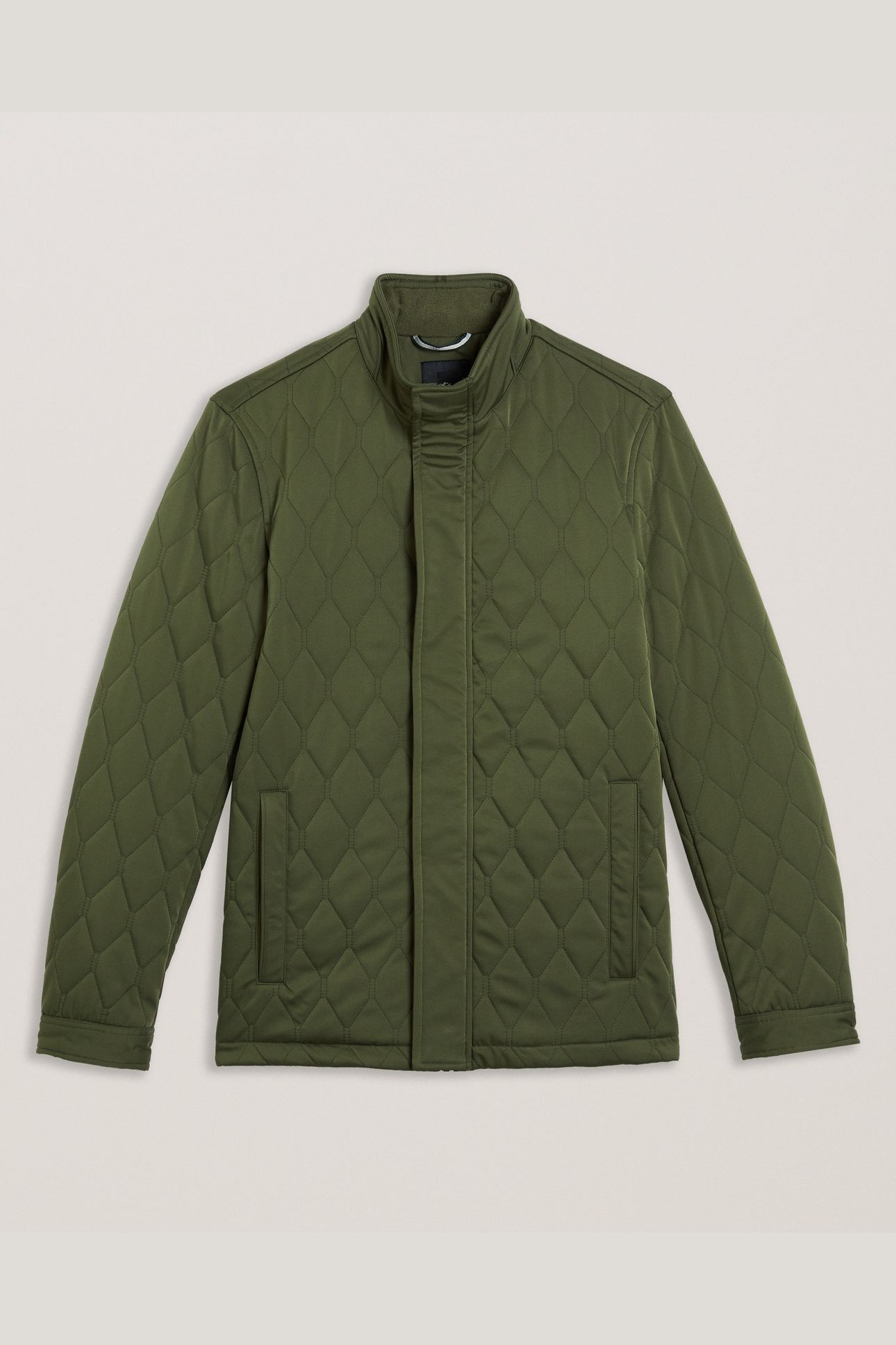 ZAMPA QUILTED FUNNEL JACKET MID-GREEN 3