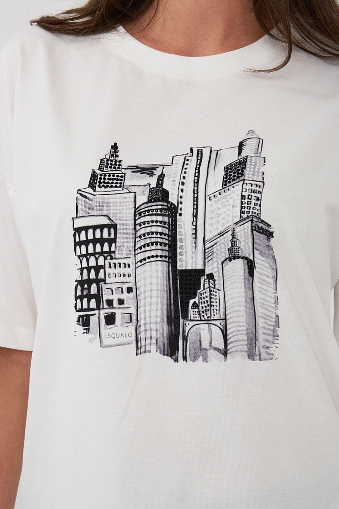 T-SHIRT SKYLINE OFF WHITE 7