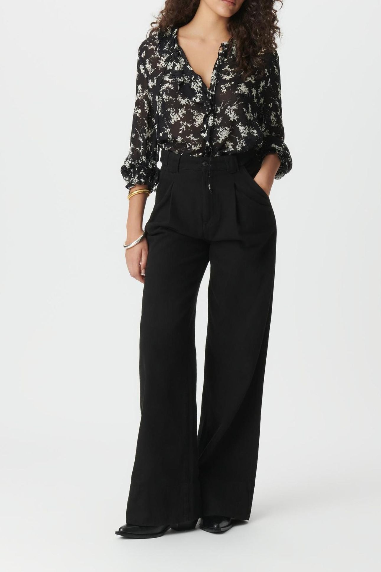 BLACK PÉNÉLOPE WIDE-LEG JEANS 3