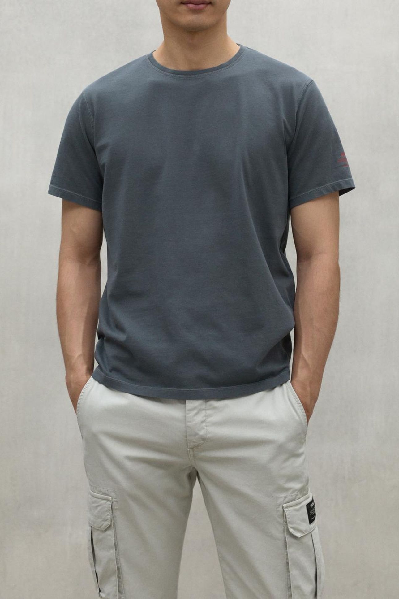 SUSTANOALF T-SHIRT STEEL BLUE 1
