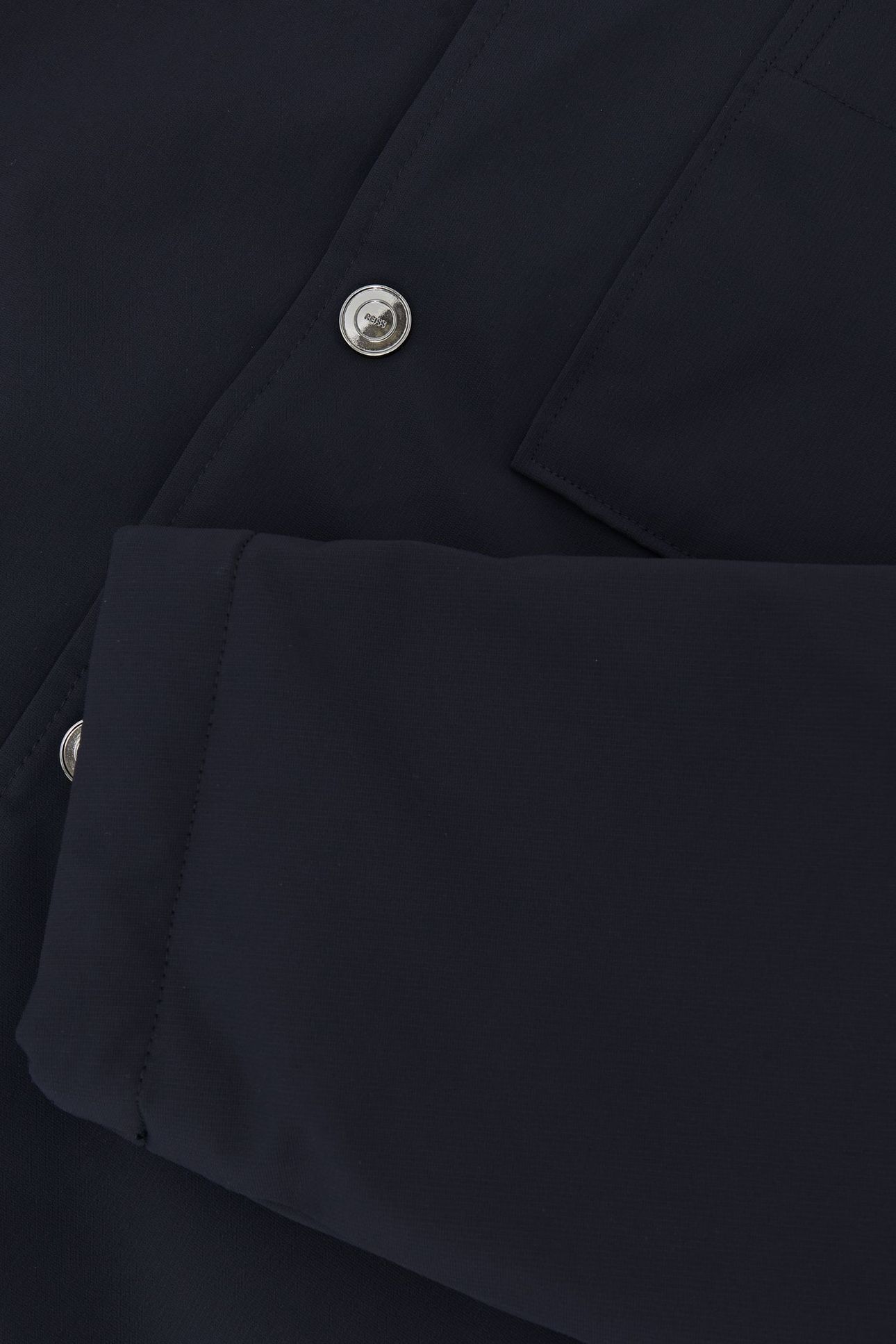LS NYLON PATCH POCKET OVERSHIRT NAVY 4