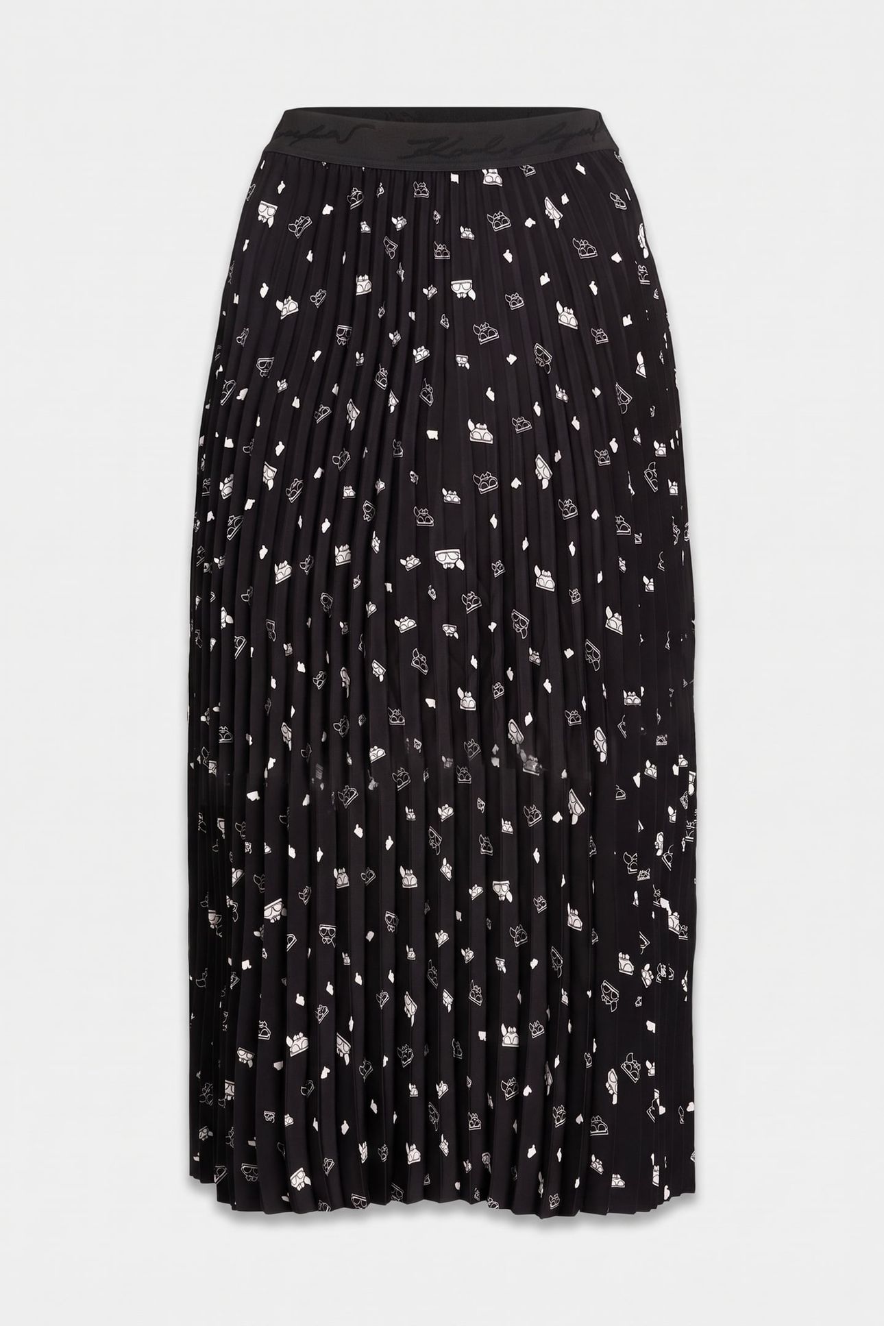 KOCKTAIL KARL PLEATED SKIRT BLACK 6