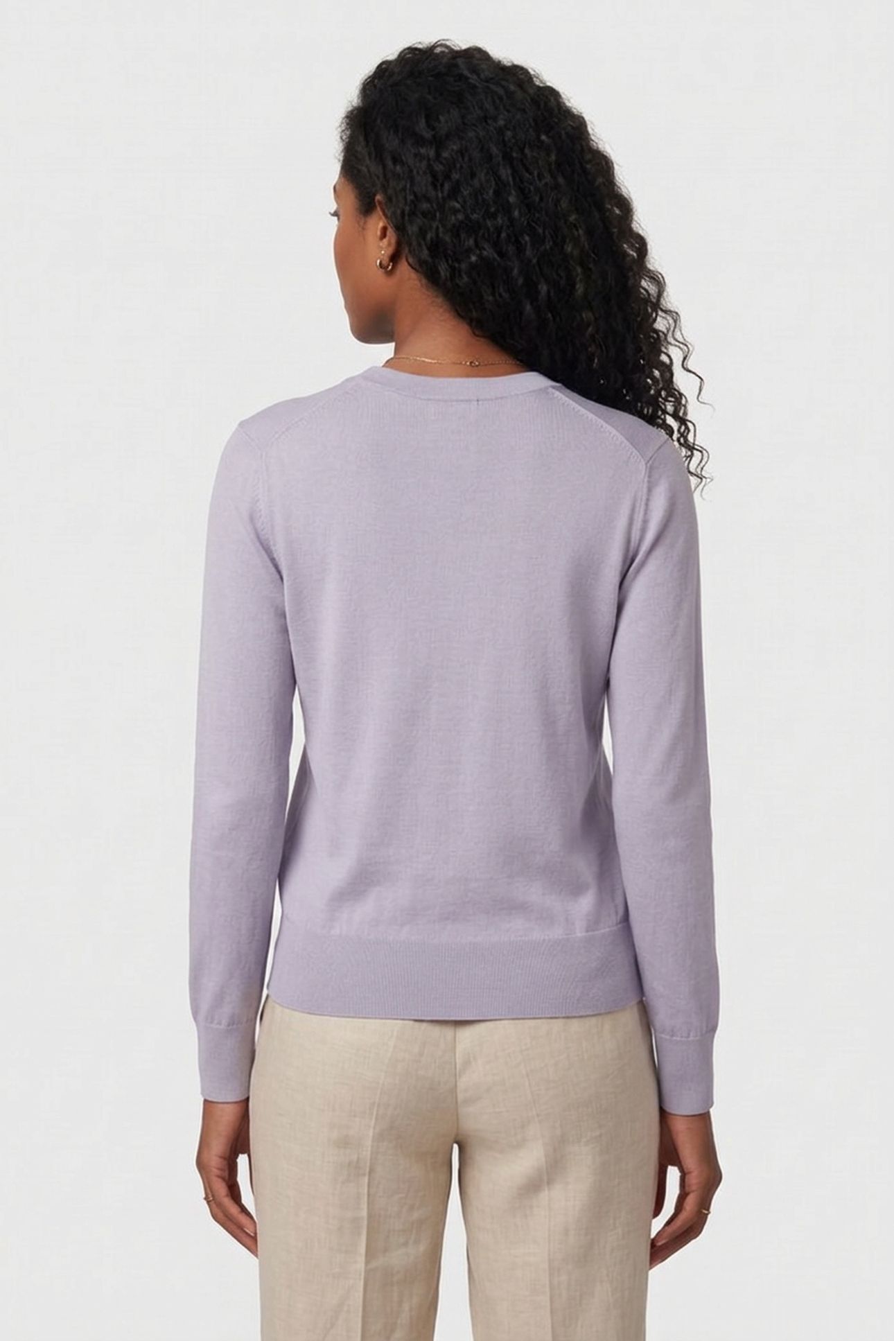 MERINO CARDIGAN BLUE GREY HEATHER 2