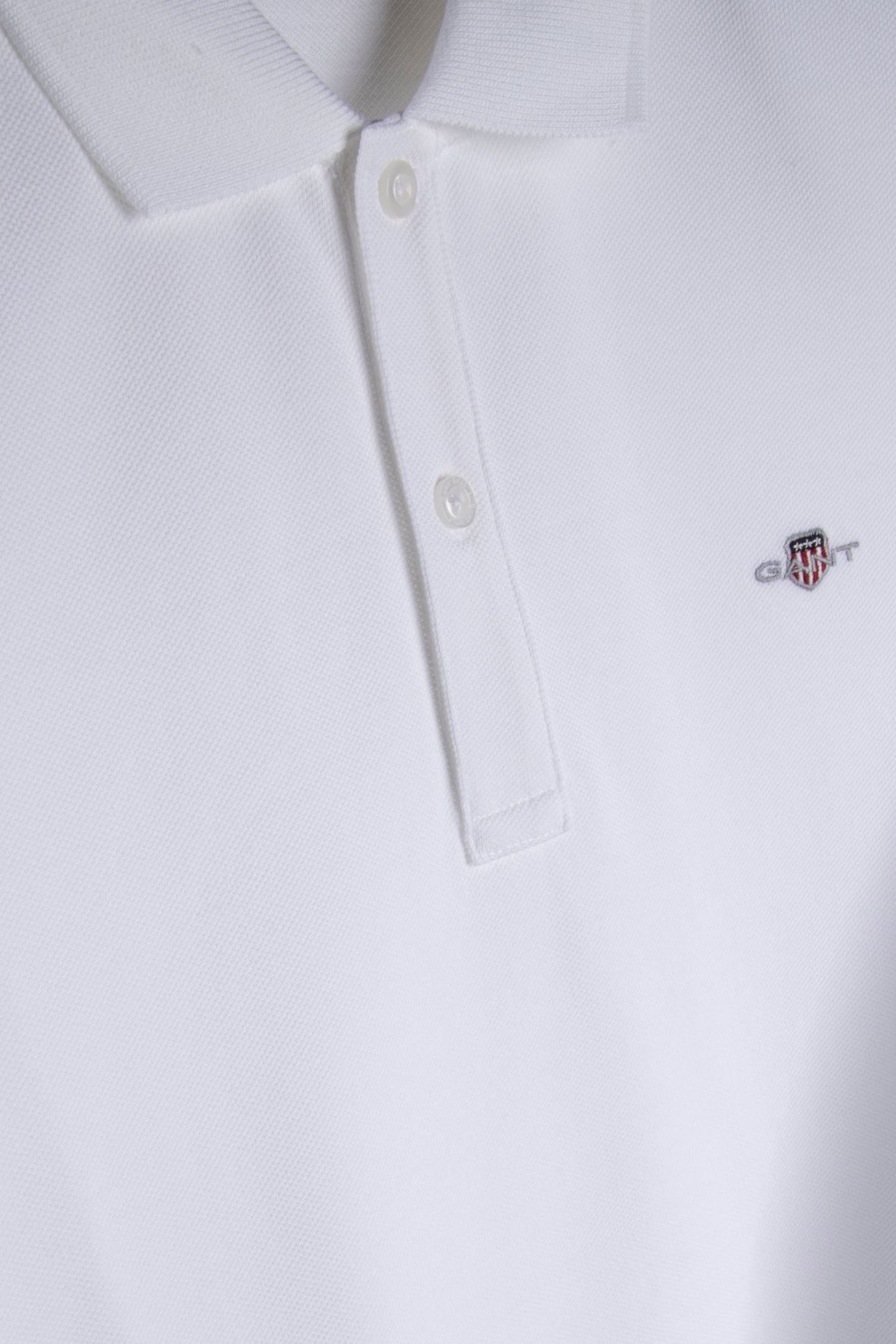 TEEN UNISEX SHIELD SS PIQUE WHITE 4