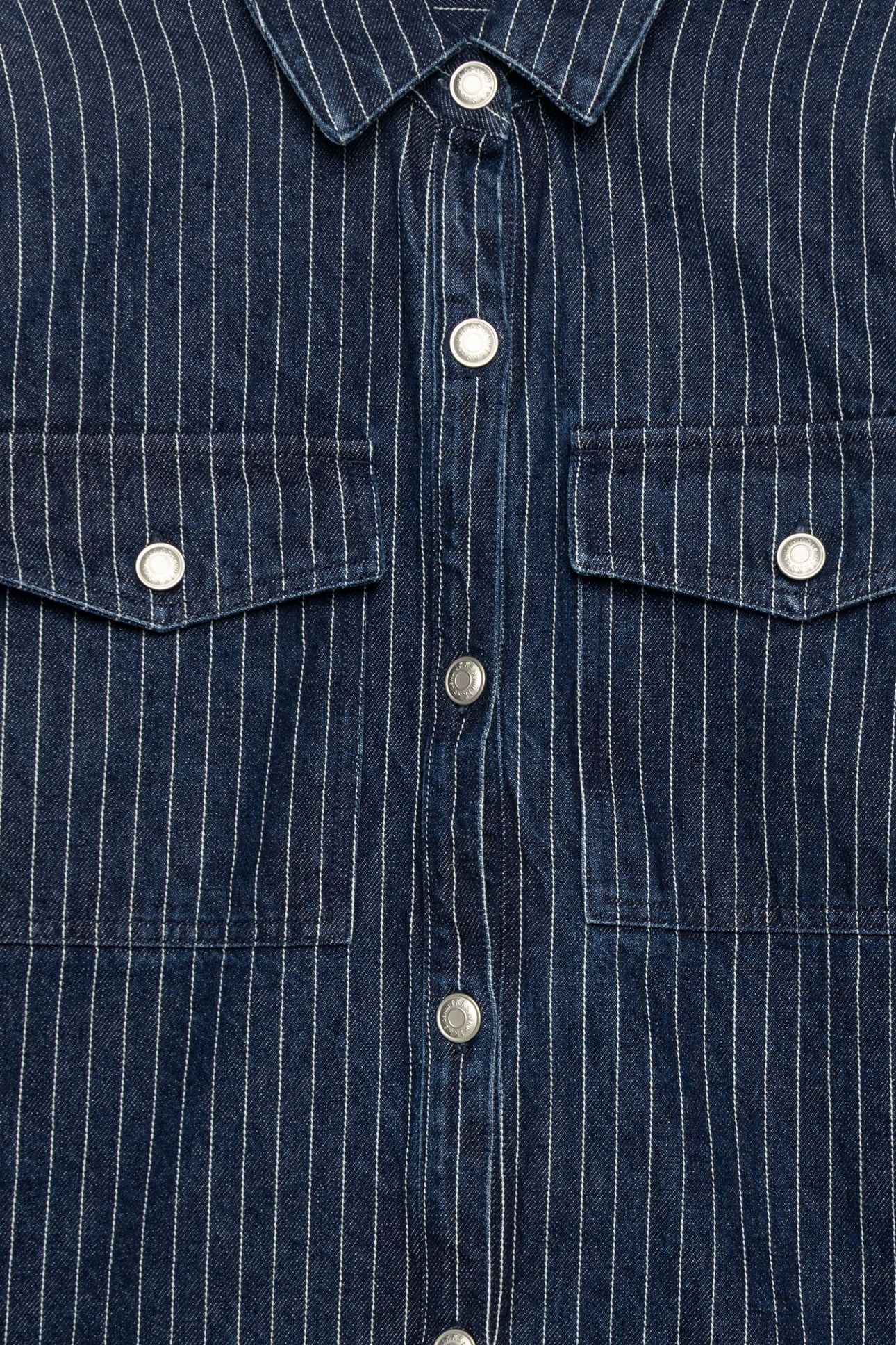 WHITE DENIM STRIPED SHIRT 8