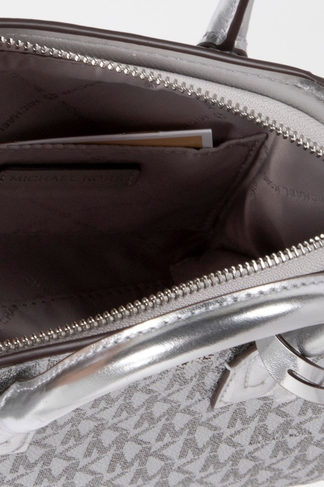 EXTRA SMALL SATCHEL CROSSBODY SILVER 5