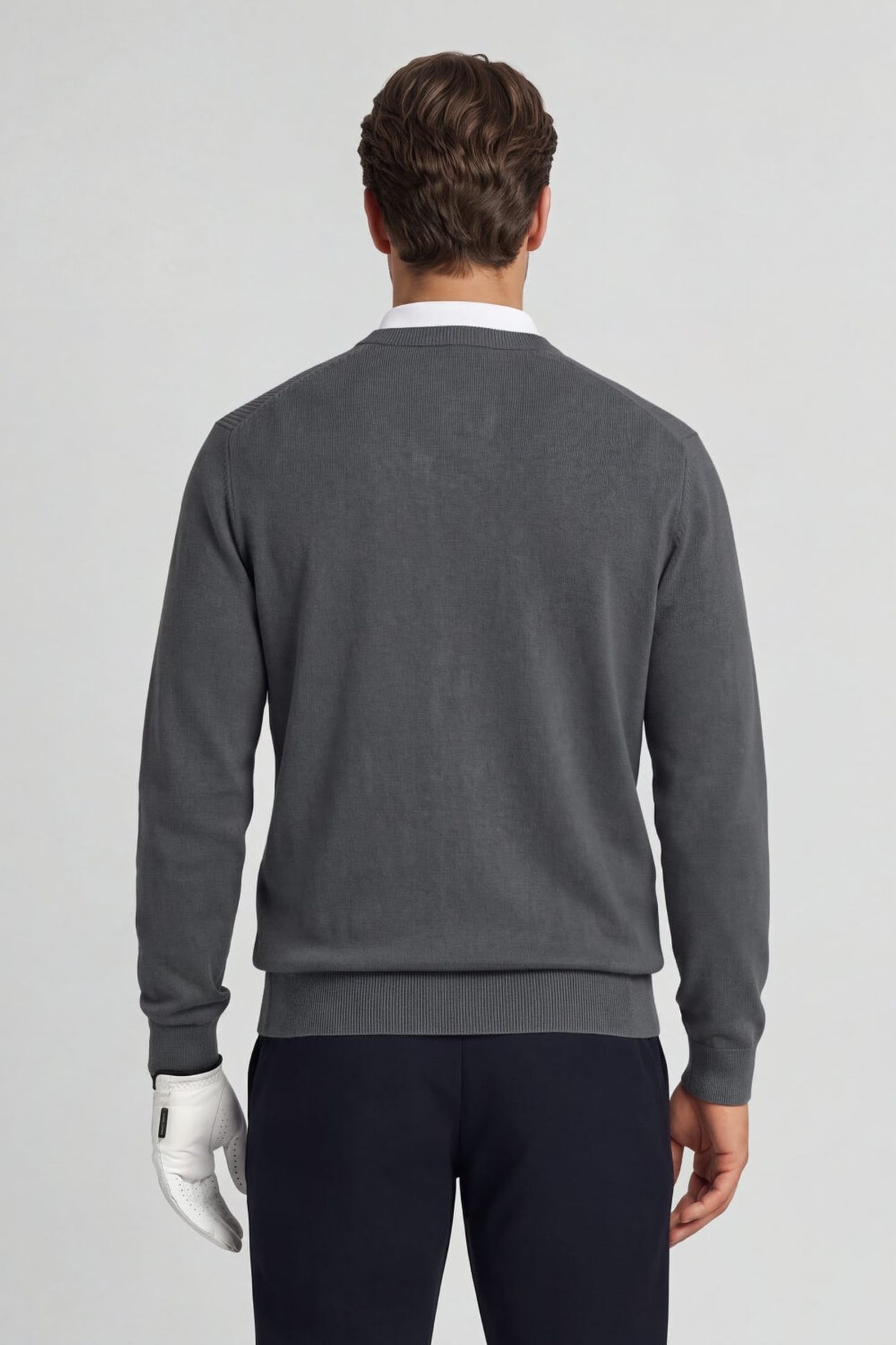 GOLF 1874 CREW NECK PULLOVER CARBON GREY 2