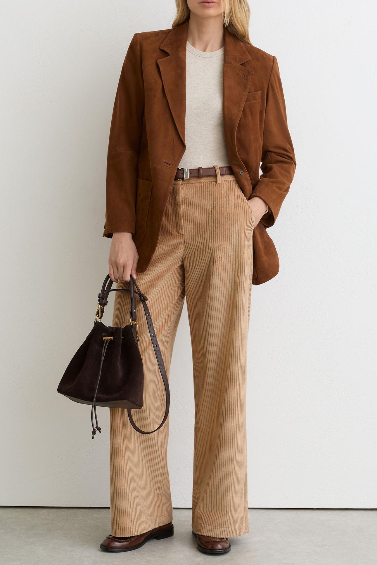 CORD TROUSER CAMEL 4