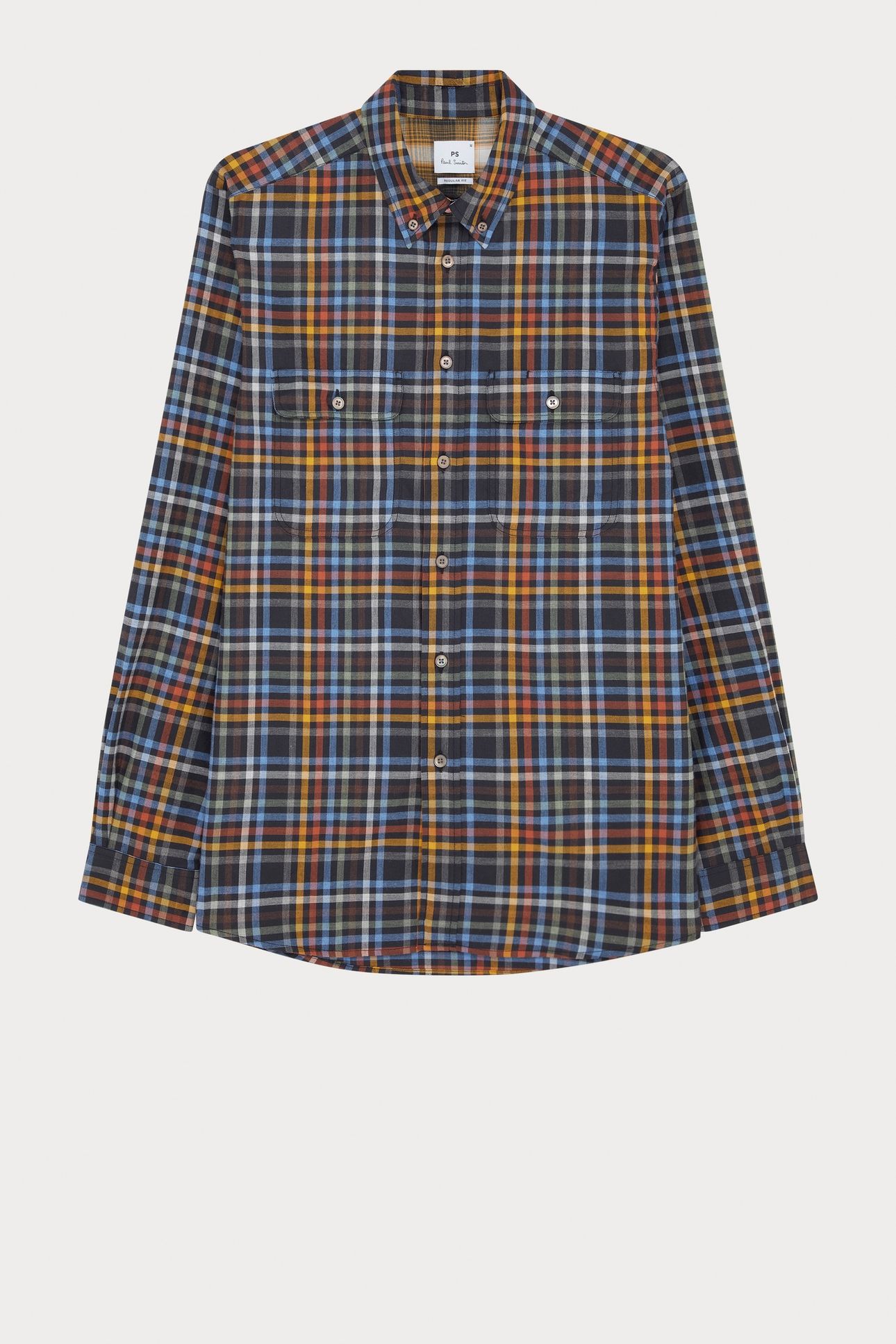 MENS LS REGULAR FIT BD SHIRT MULTI COLOURED 4