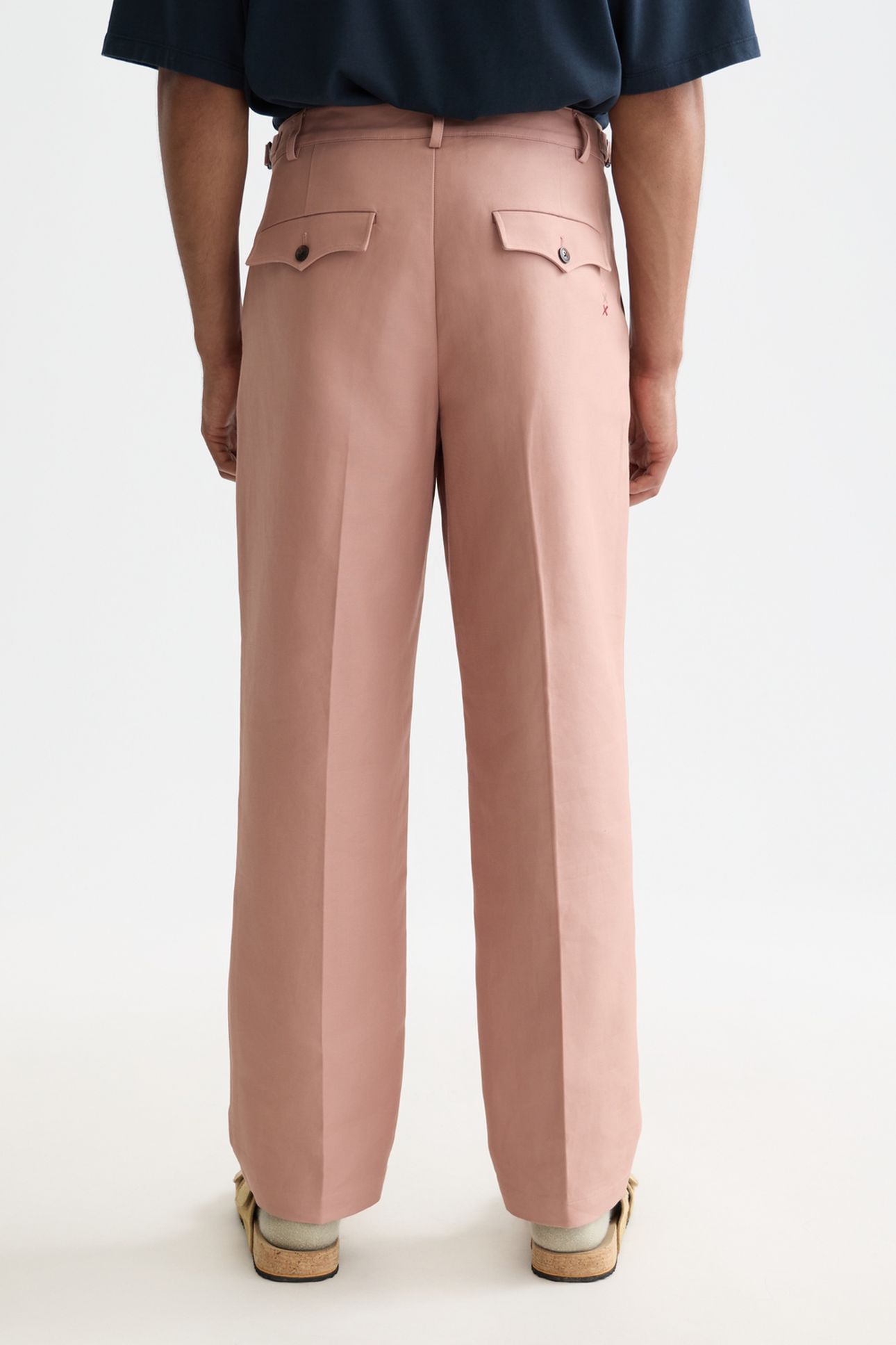 OTIS COTTON-TWILL RELAXED STRAIGHT-FIT CHINO DARK PINK 2