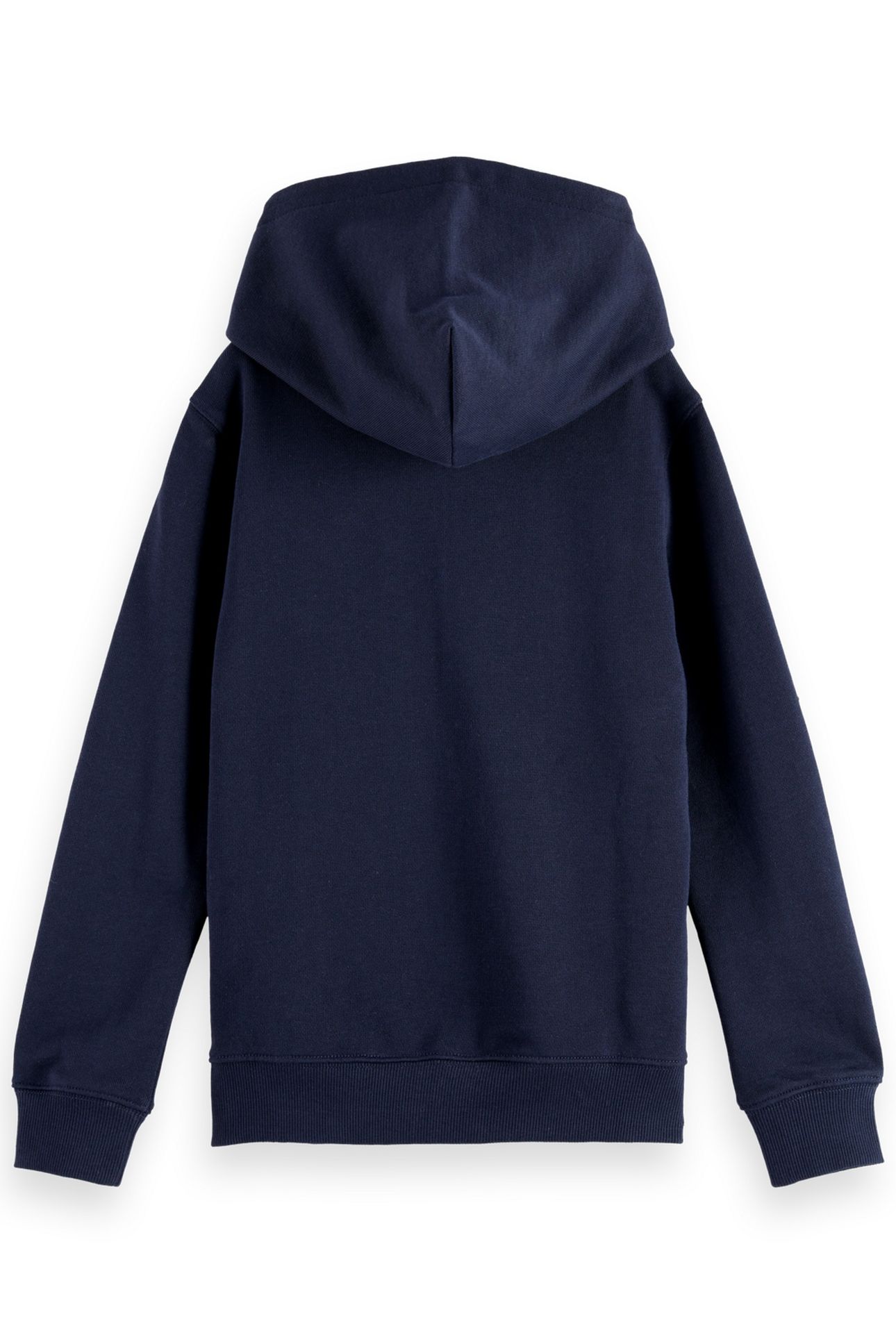 BOYS REGULAR-FIT LOGO BADGE ZIP THROUGH HOODIE SKY CAPTAIN 2