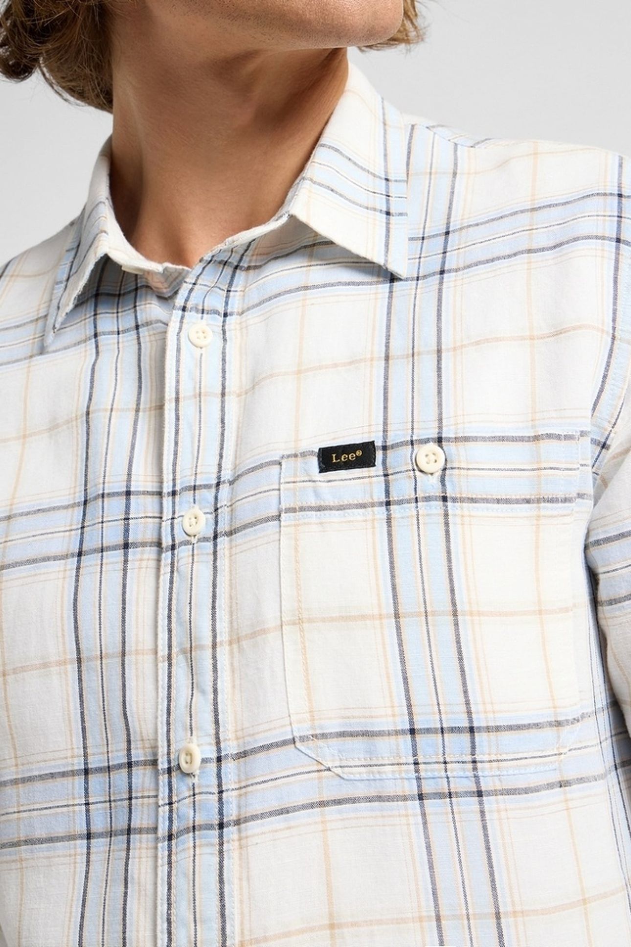 LEESURE SHIRT SHY BLUE REGULAR BLUE 5