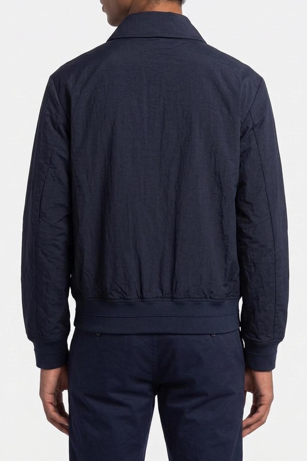 LS NYLON COLLARED JACKET DARK SAPPHIRE 2