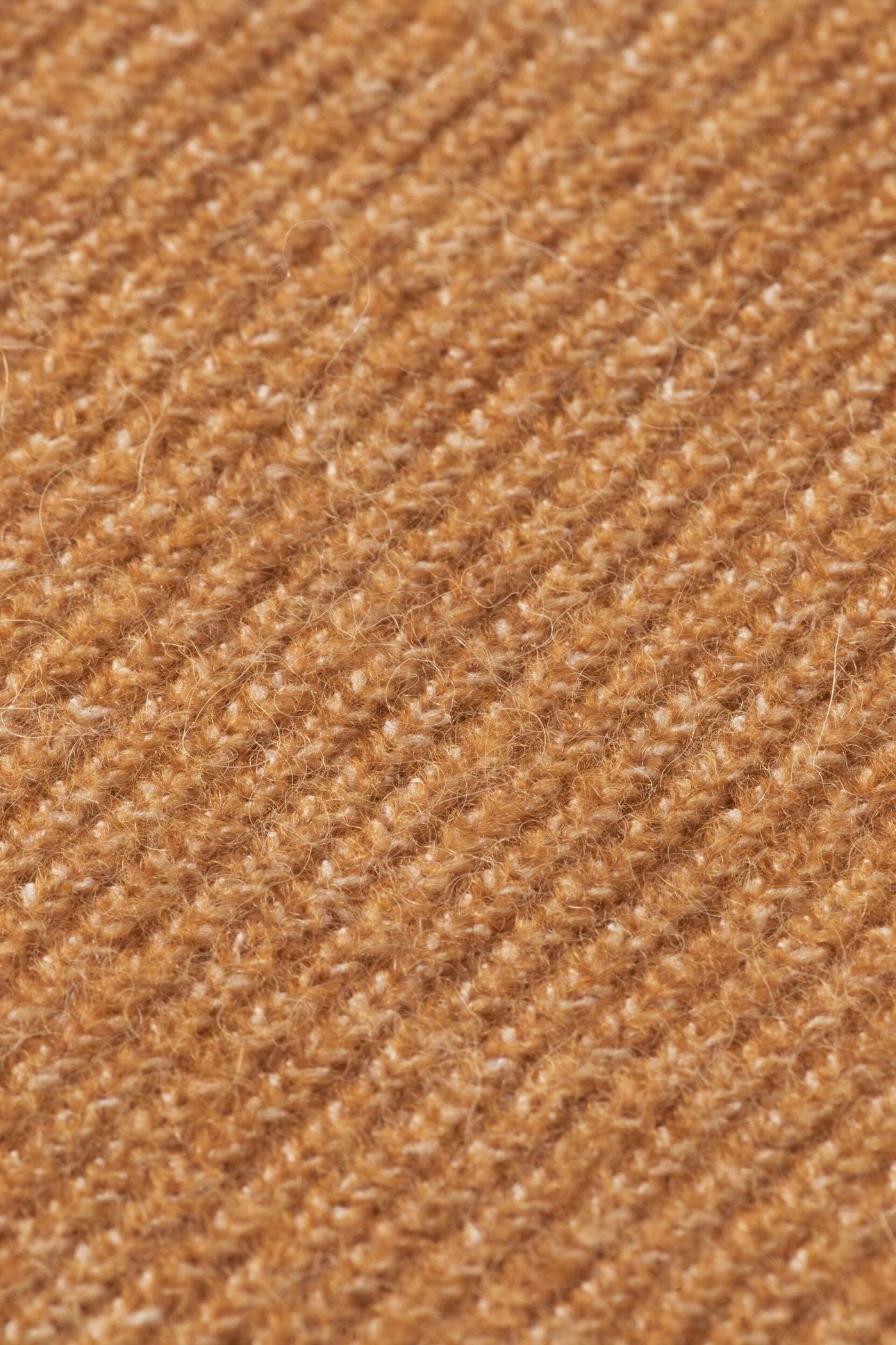 FUZZY CREW NECK PULLOVER TOBACCO MELANGE 6