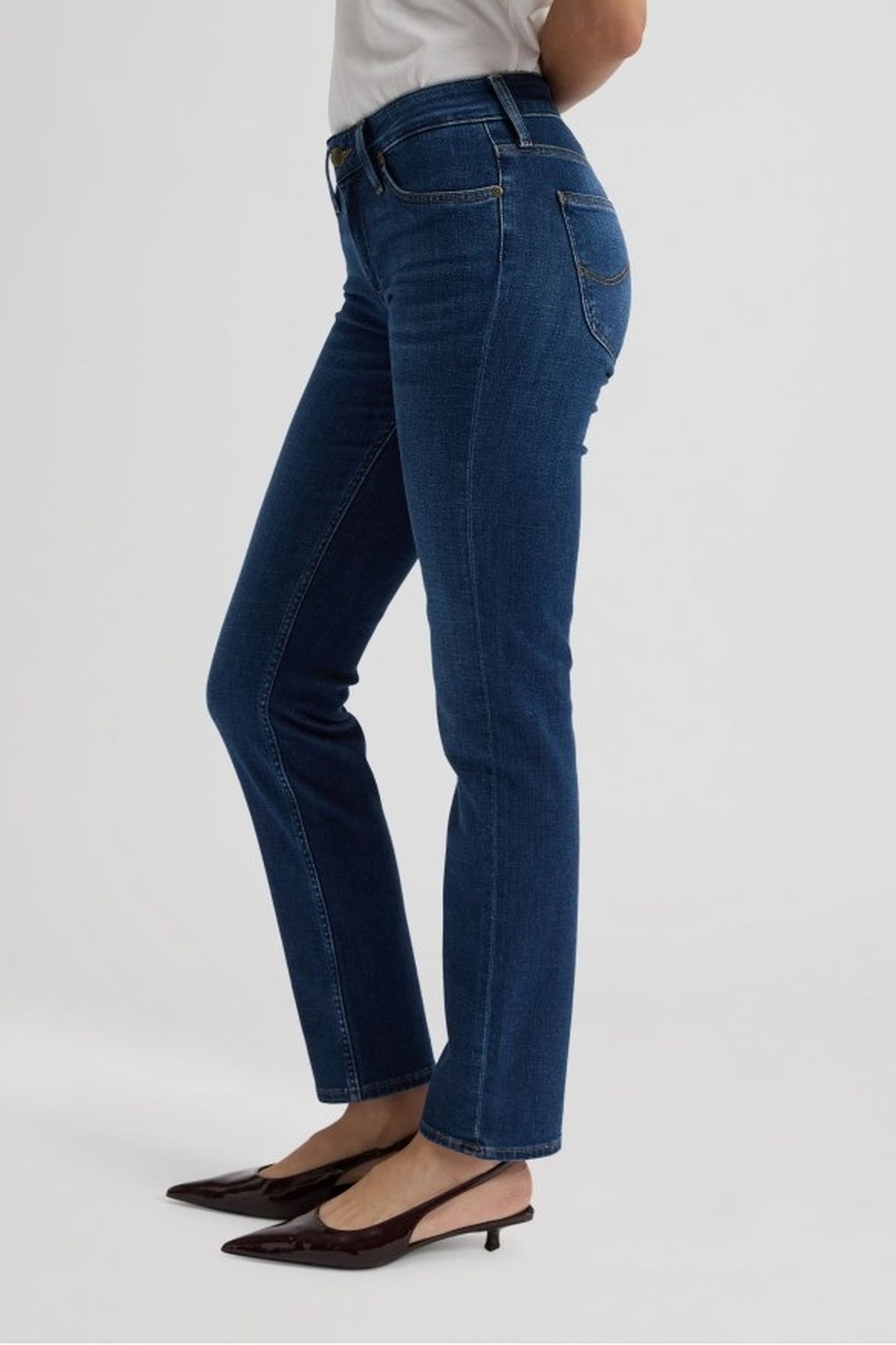 ELLY MID VOYAGE SLIM STRAIGHT JEANS DENIM BLUE 4
