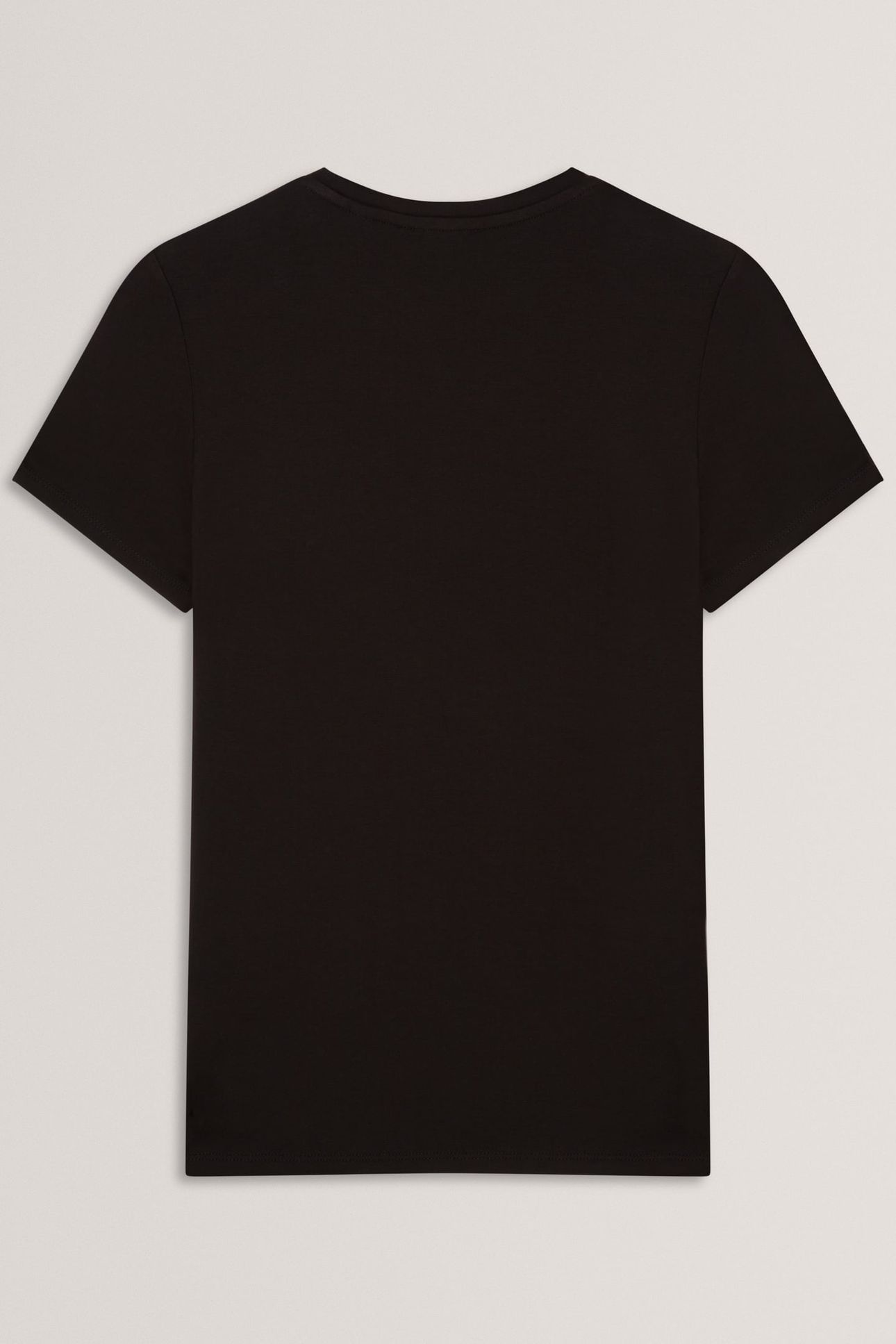 PRINTED FITTED TEE BLACK 4