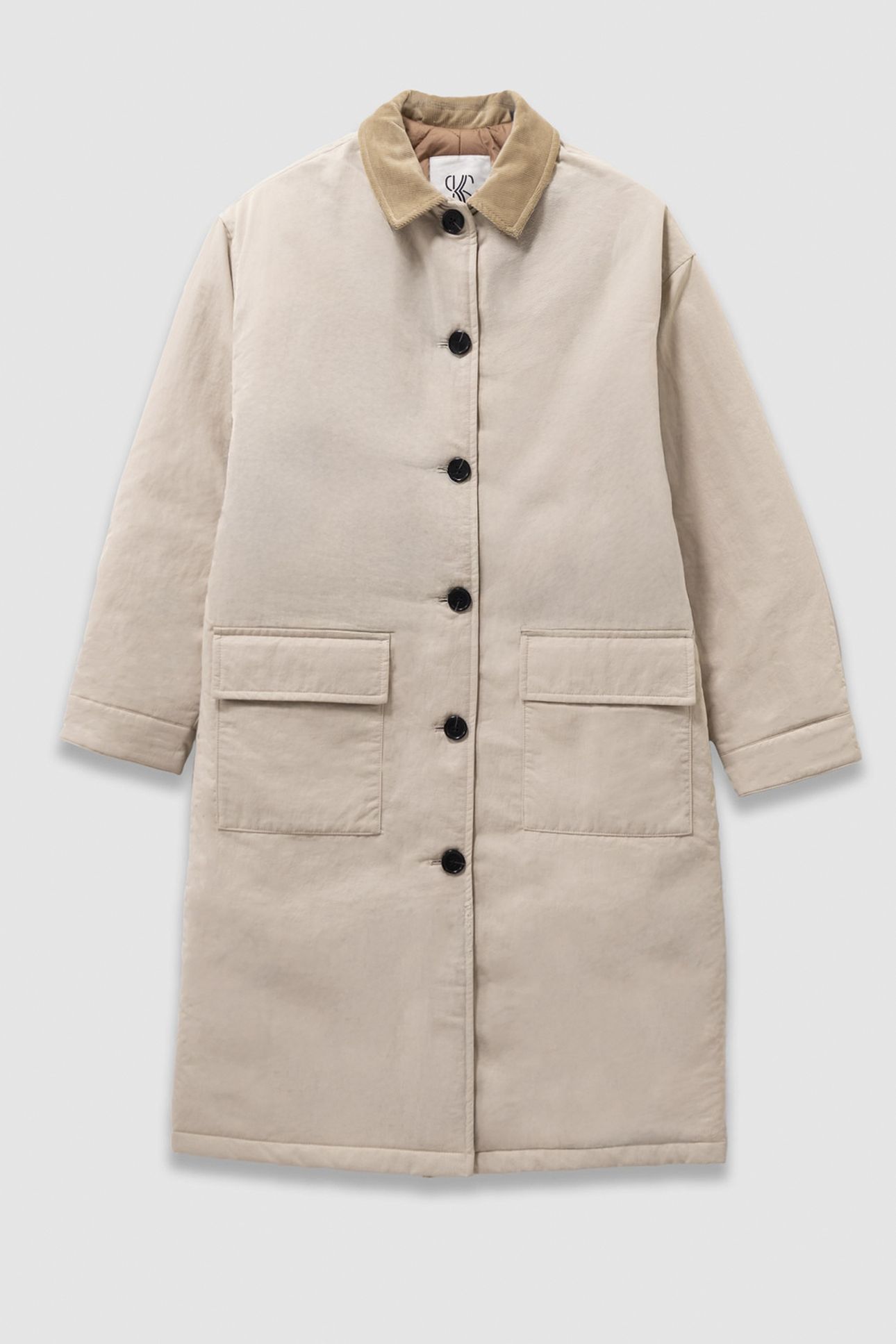 GIRLS’ BEIGE TRENCH COAT WITH VELVET COLLAR 1