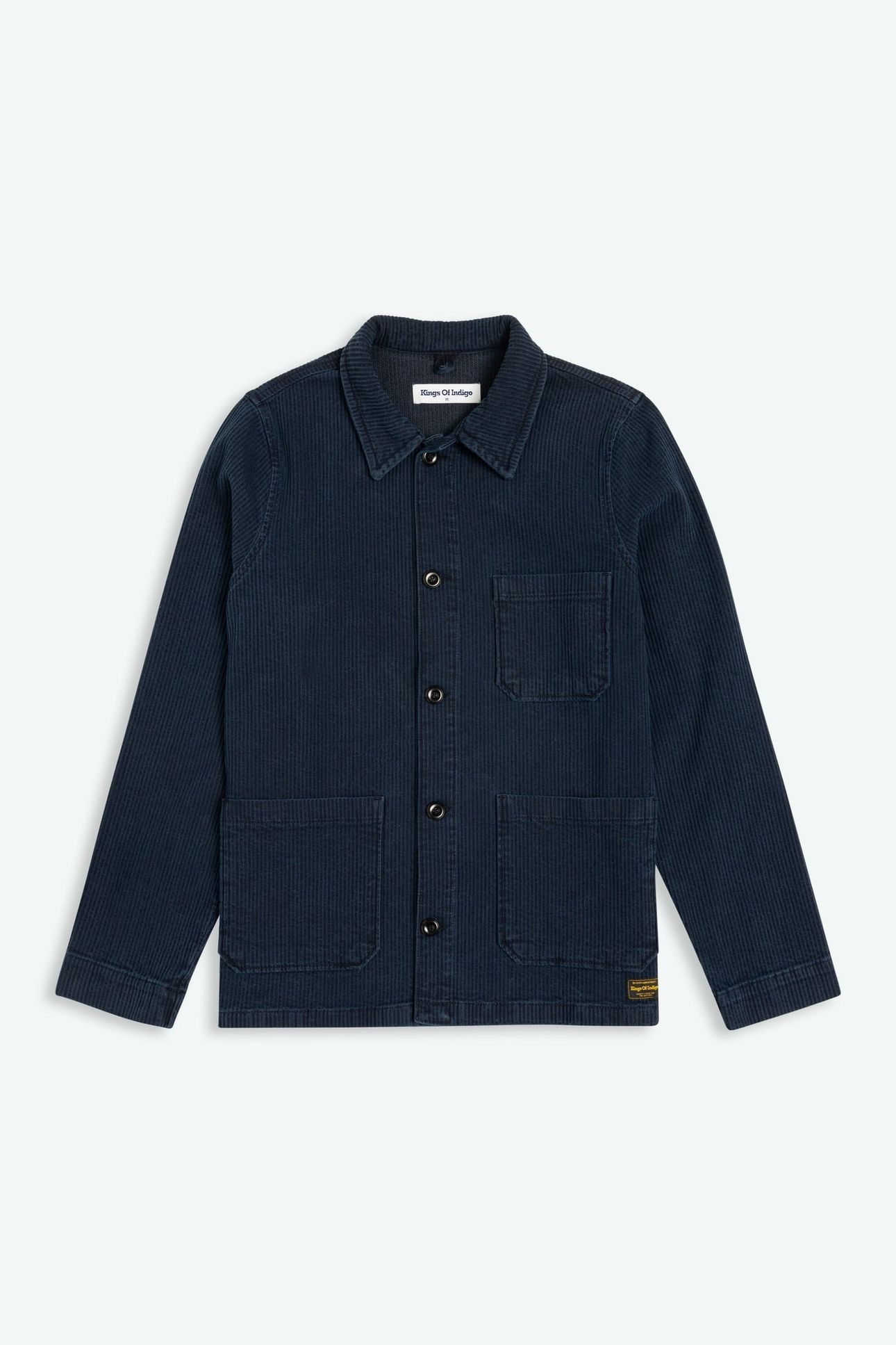 DUNCAN JACKET MID INDIGO CORD 4