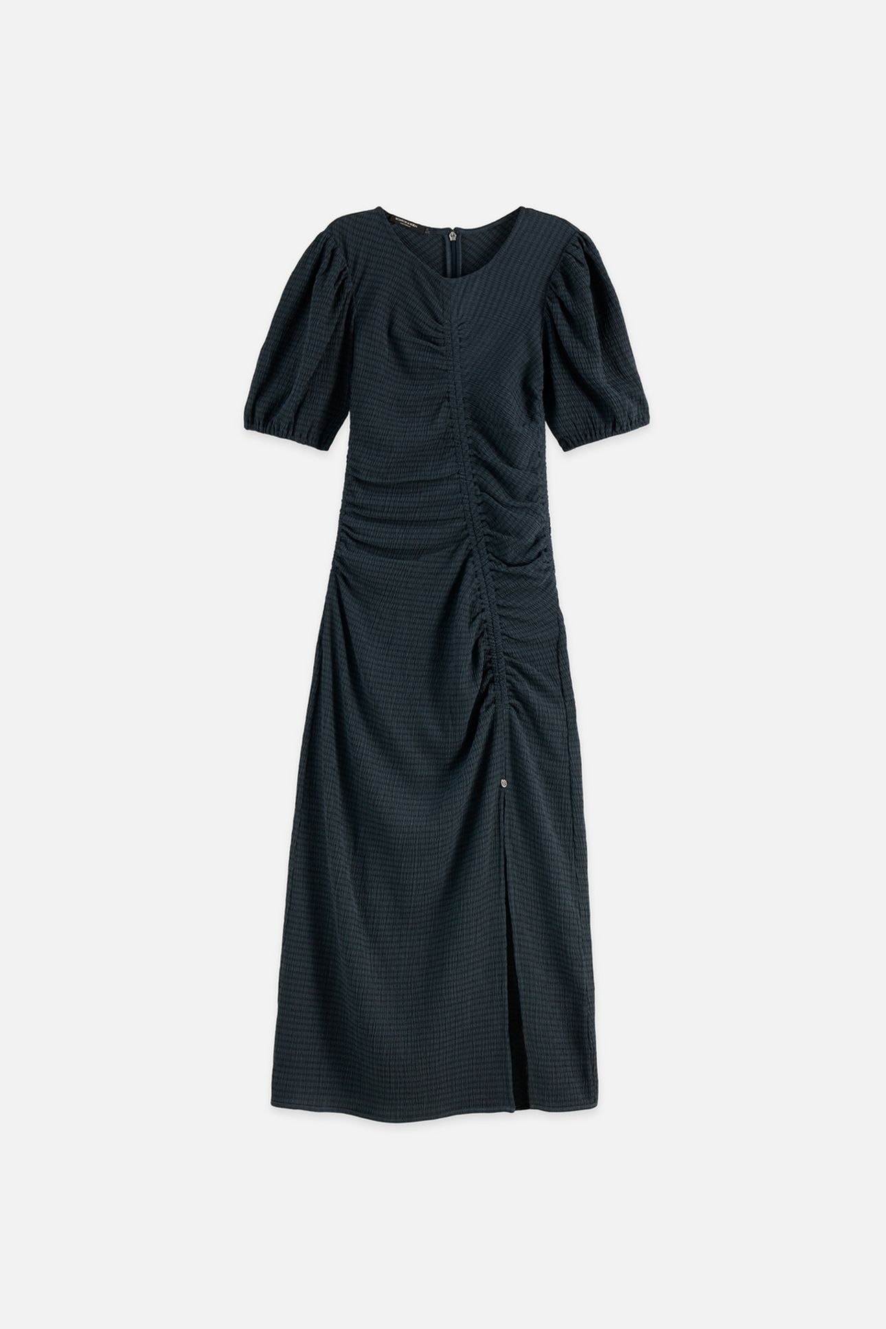 OPEN STRUCTURED JERSEY MIDI DRESS CARBON 3