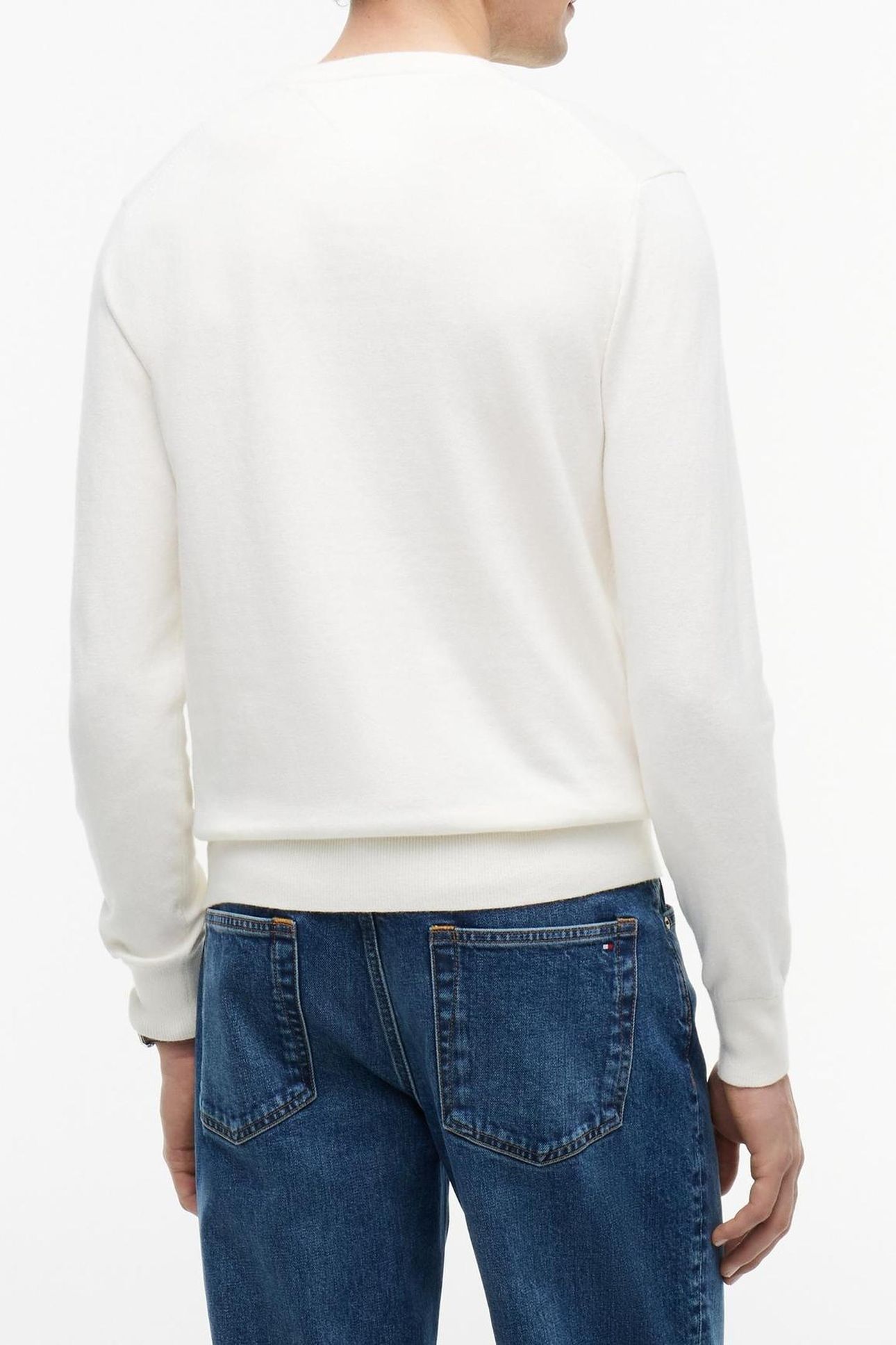 PIMA COTTON CASHMERE SWEATER IVORY PETAL 3