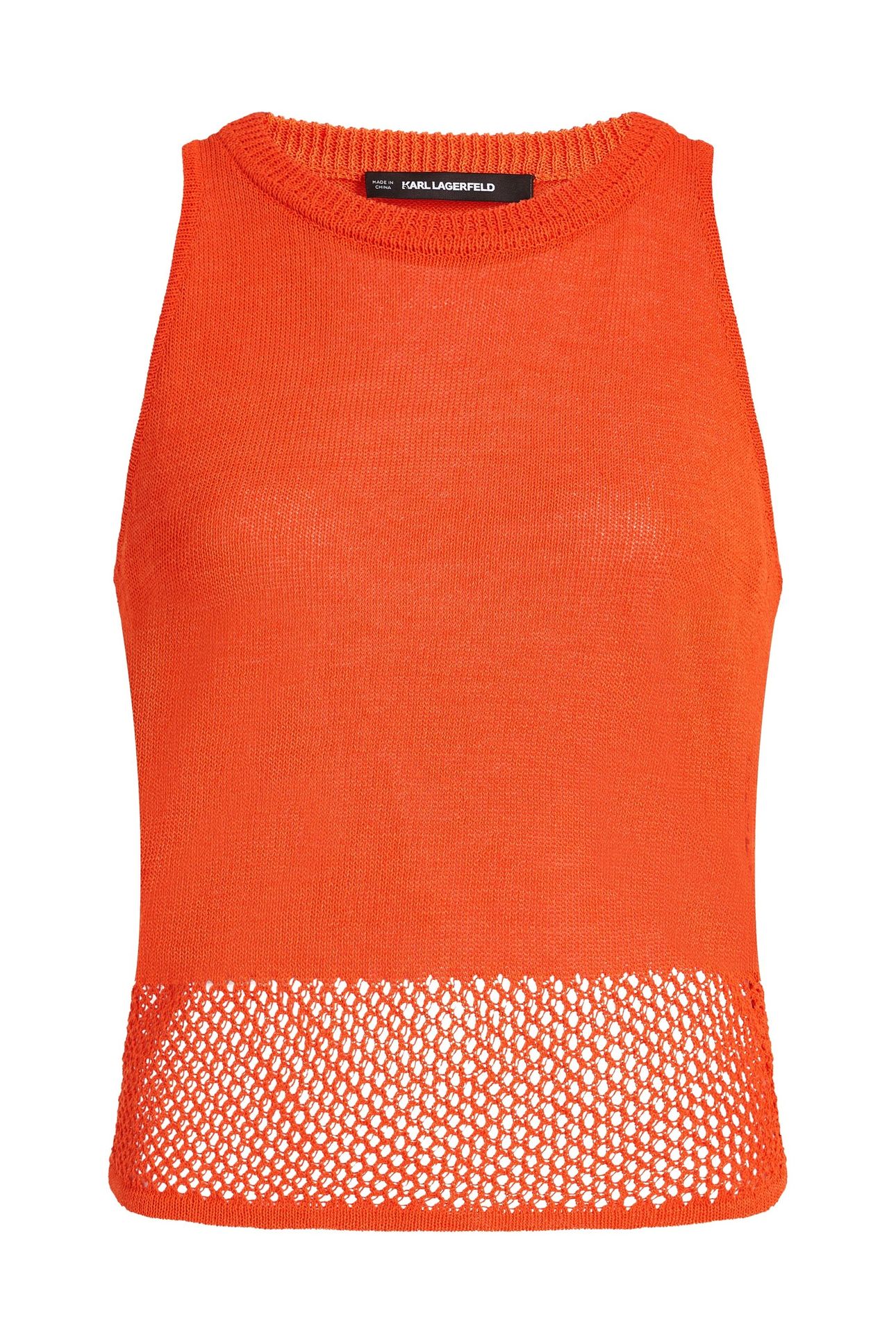 CROCHET KNIT TOP TANGERINE TANGO 1