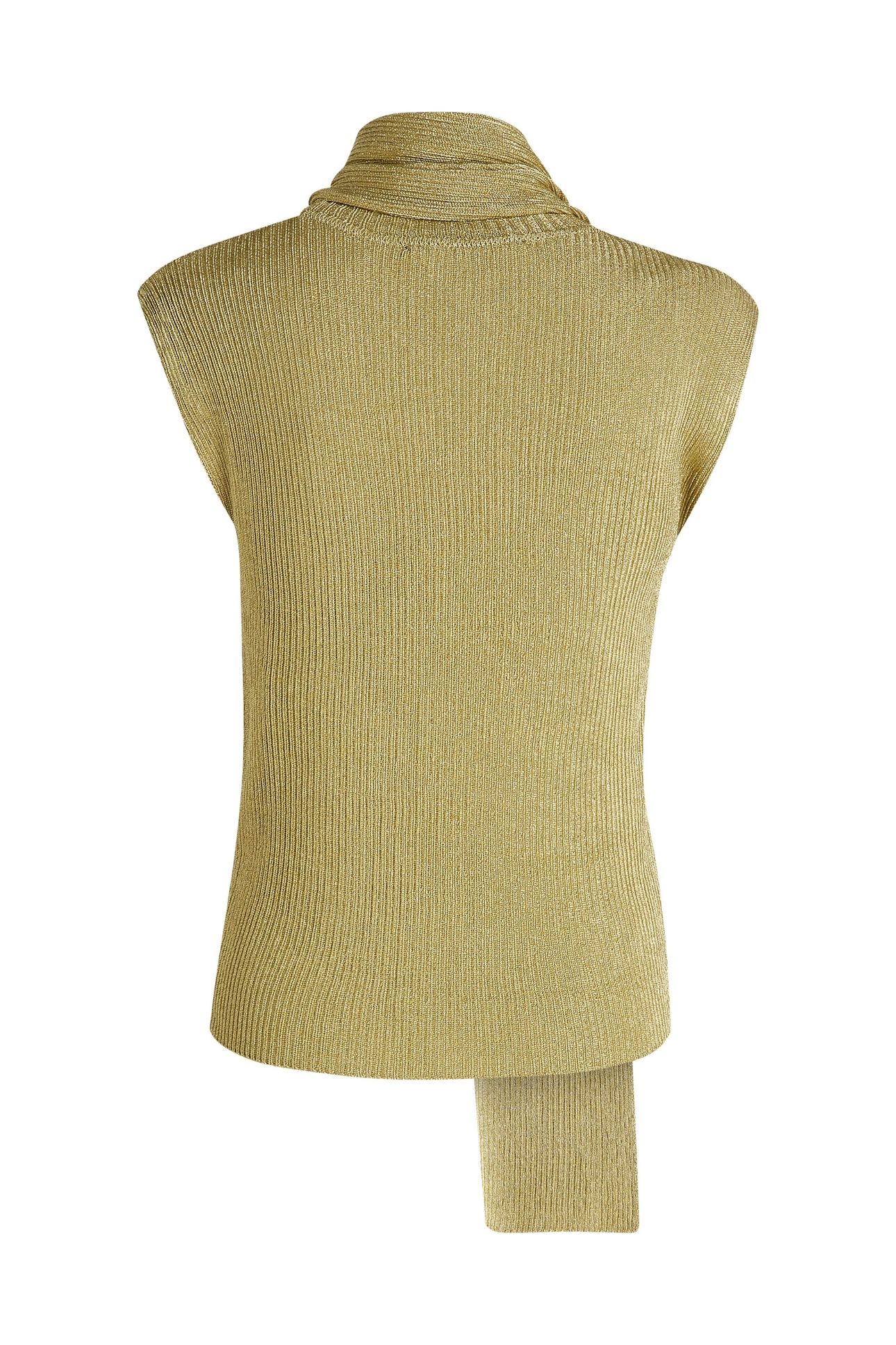 LUREX KNIT SELF TIE TOP LIGHT GOLD 5