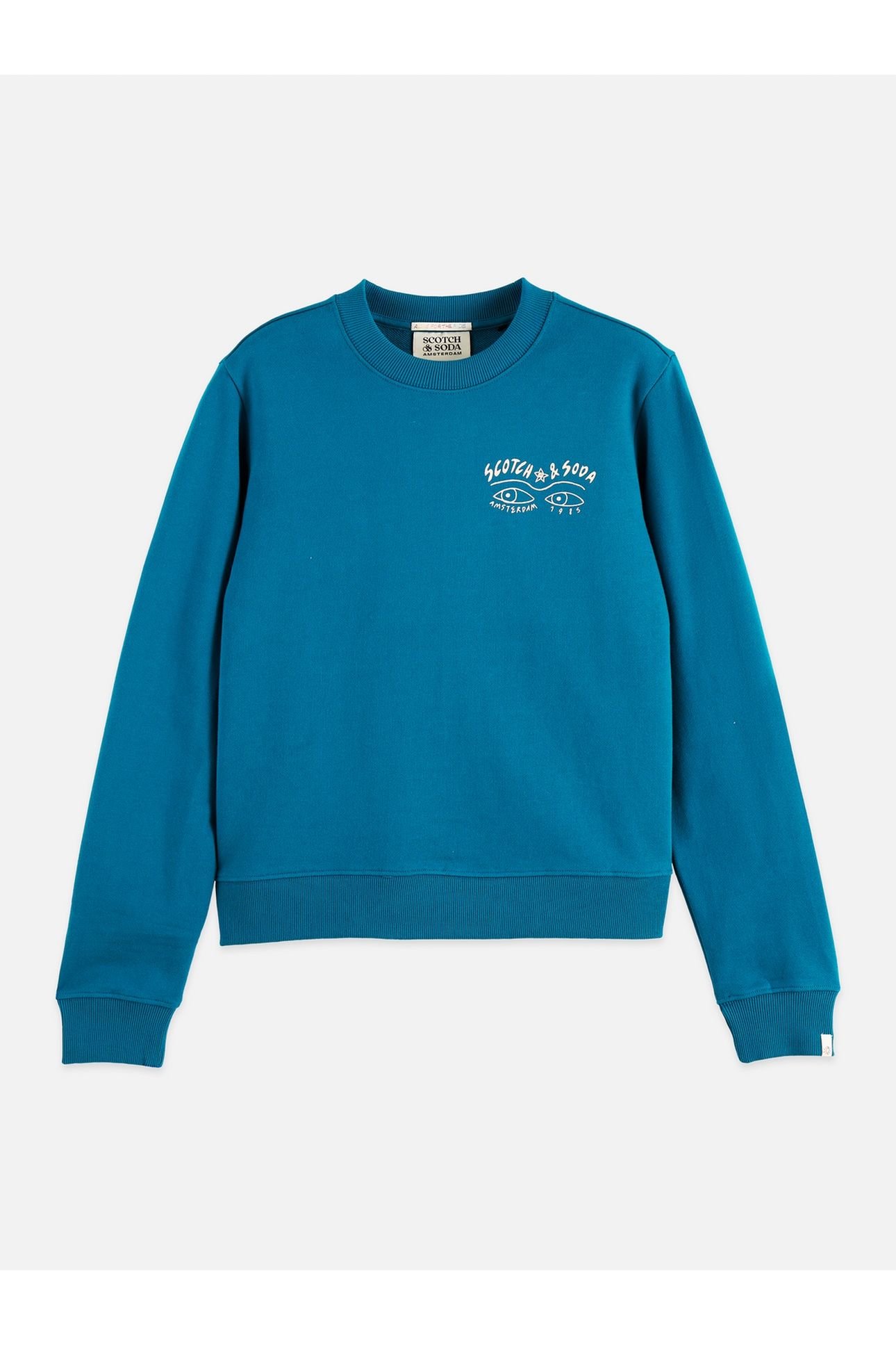 SMALL ARTWORK REGULAR FIT SWEATSHIRT DEEP LAGOON 4