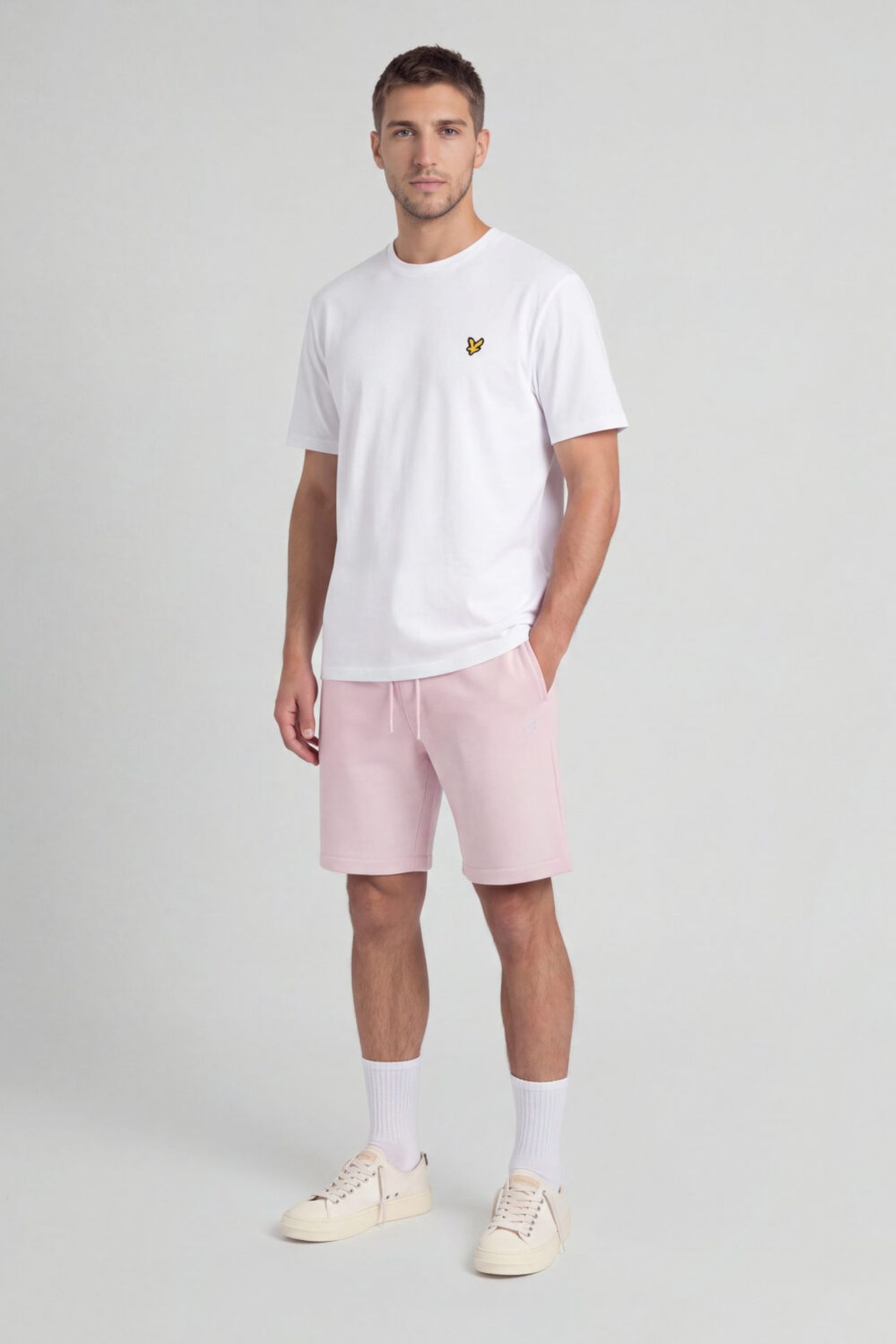 SUPERFINE SWEATSHORT LIGHT PINK 3