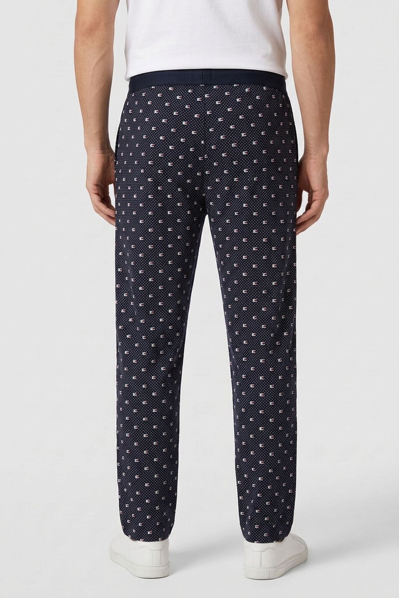JERSEY PANT PRINT POLKA DOTS GEO DESERT SKY 2