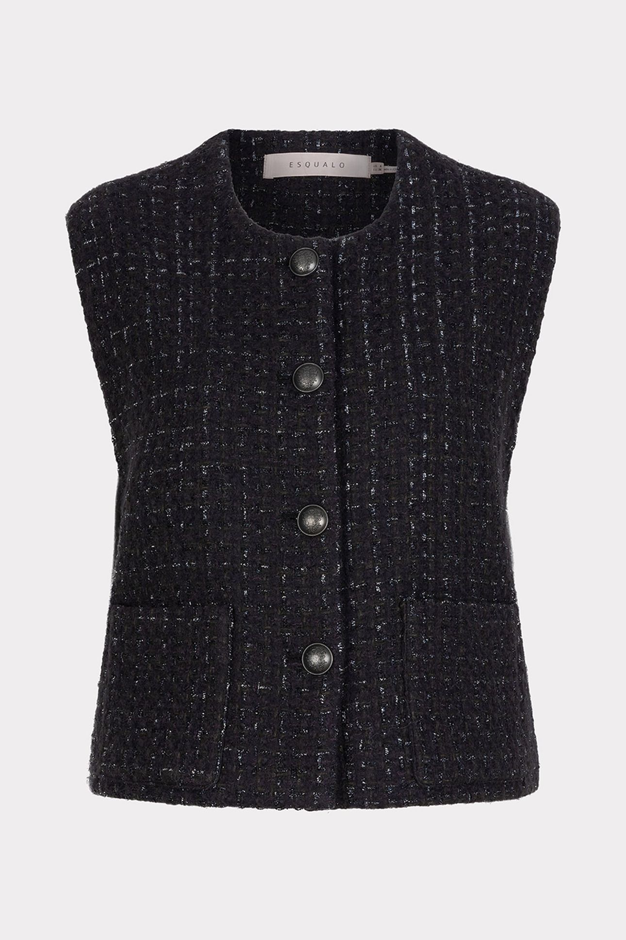 GILET TWEED ANTHRACITE 4