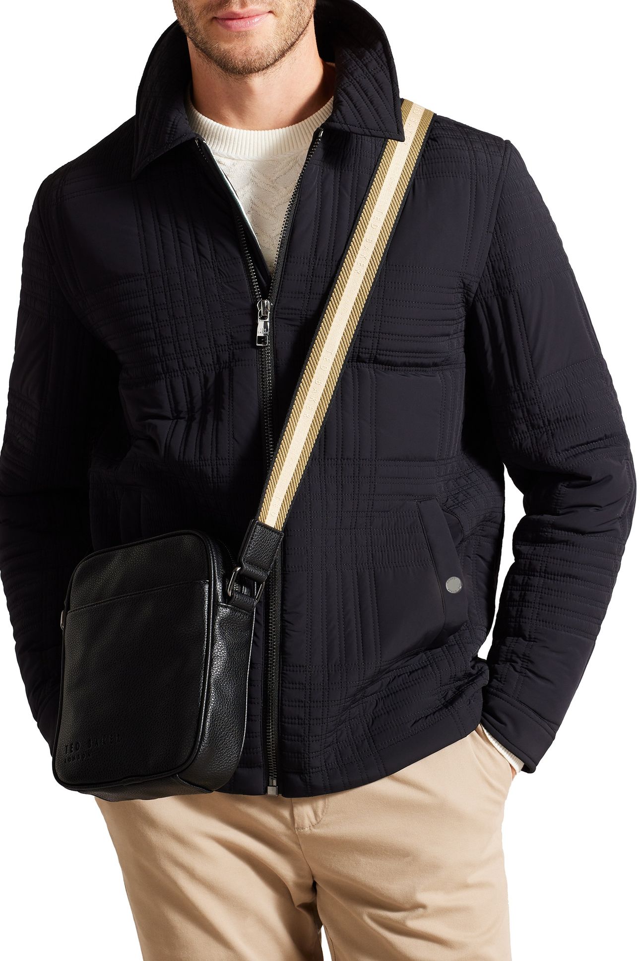 KIIAN PU WEBBING CROSSBODY BAG BLACK 3