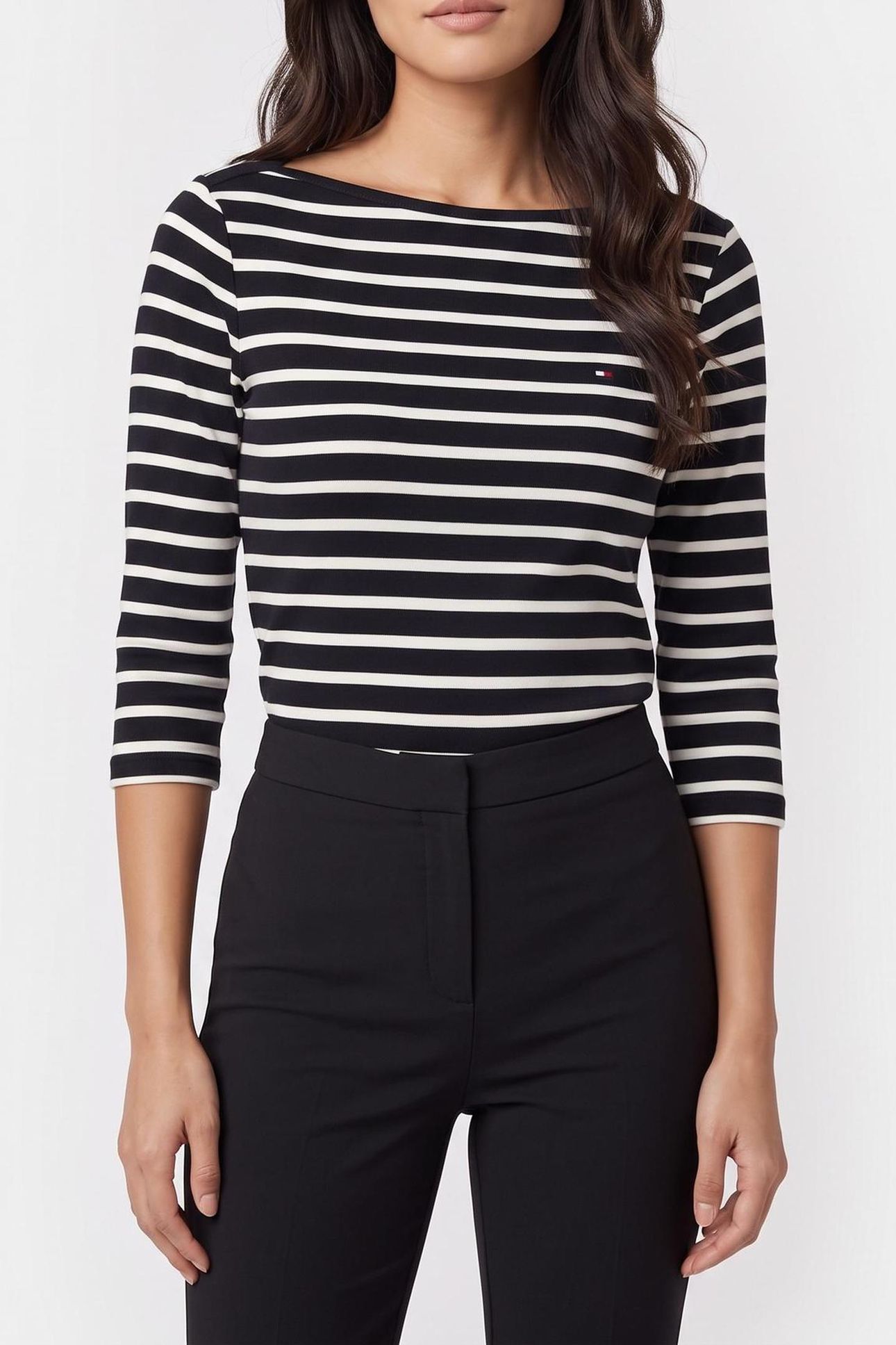 NEW CODY SLIM BOAT-NECK BRETON/DESERT SKY/ECRU 1