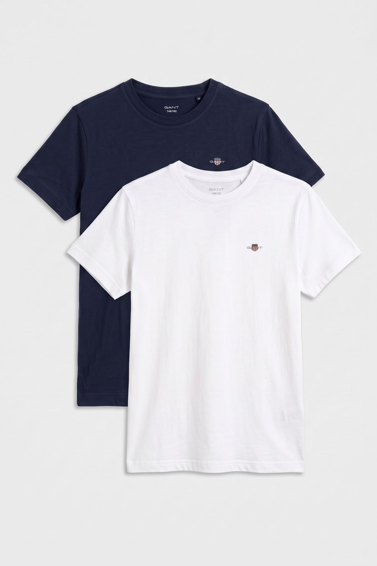 TEEN UNISEX C-NECK T-SHIRT 2-PACK NAVY/WHITE 1