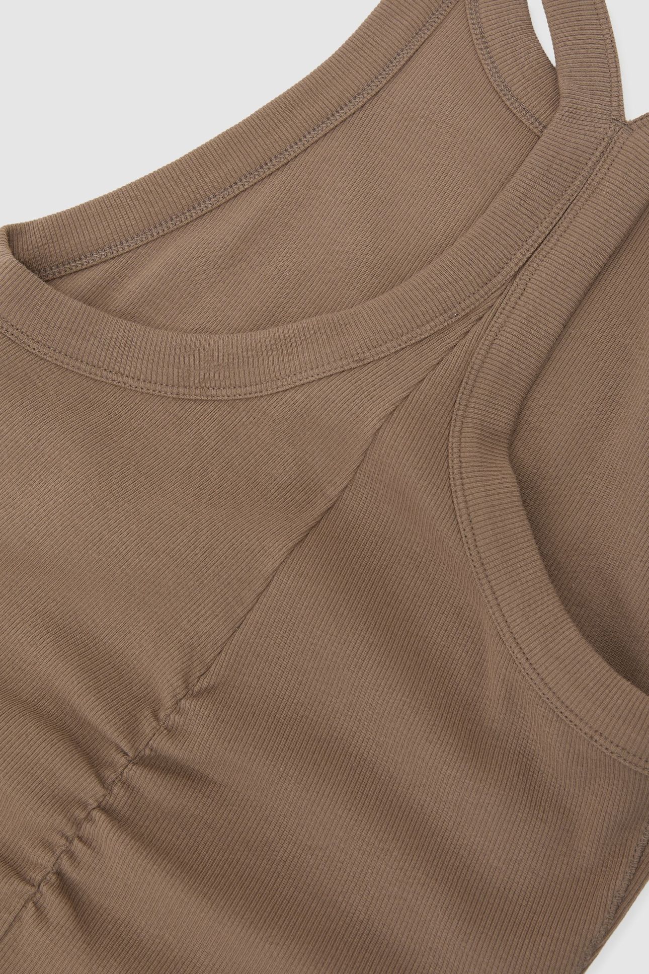 RIB RACERBACK VEST TAUPE NEUTRAL 5
