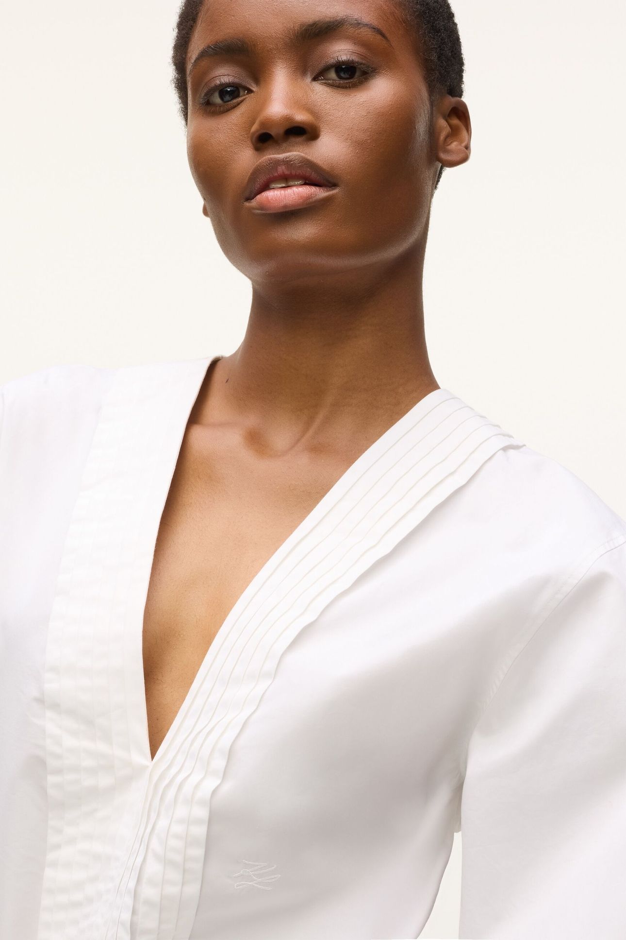 STUDIO POPLIN BLOUSE WHITE 6