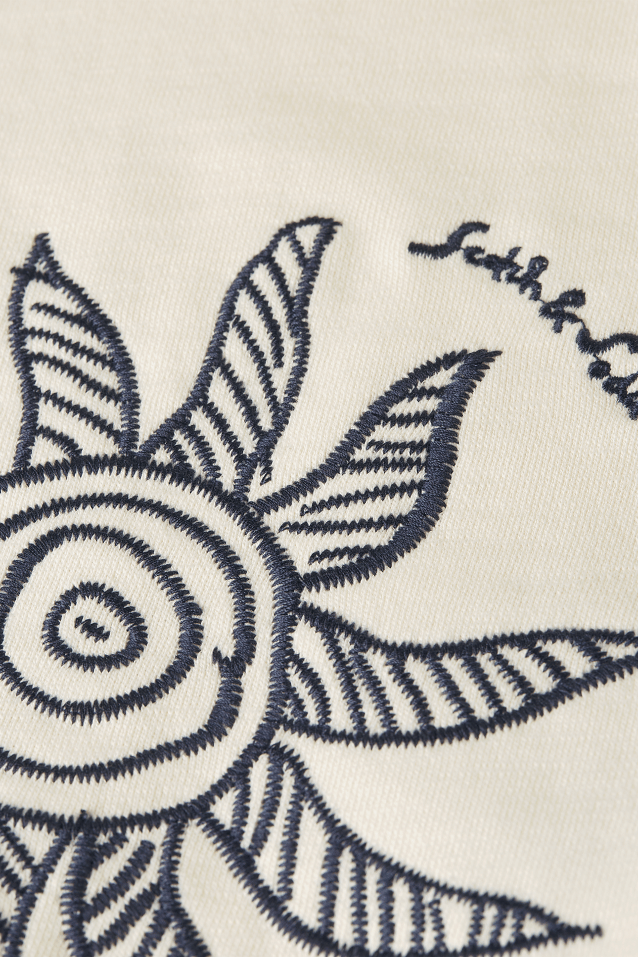 EMBROIDERED RELAXEDFIT SWEATSHIRT LIGHT BEIGE 3