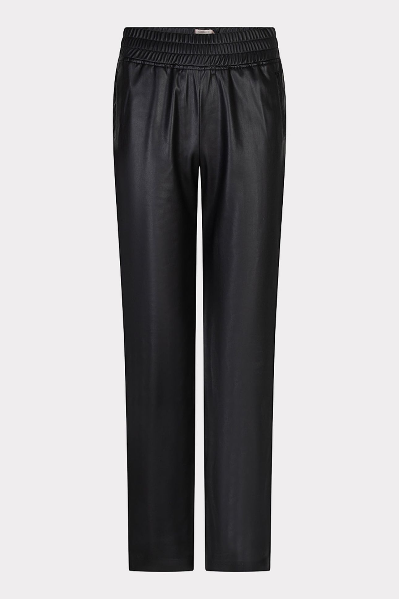 TROUSERS JOGGER VEGAN LEATHER BLACK 4