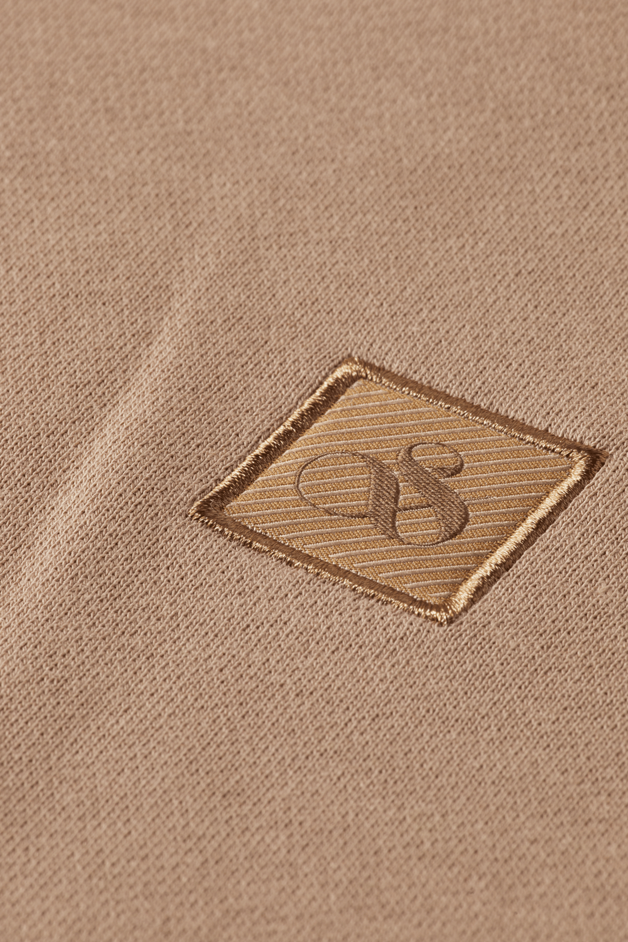 SEASONAL CORE LOGO BADGE REGULAR-FIT HOODIE LT PASTEL BROWN 3